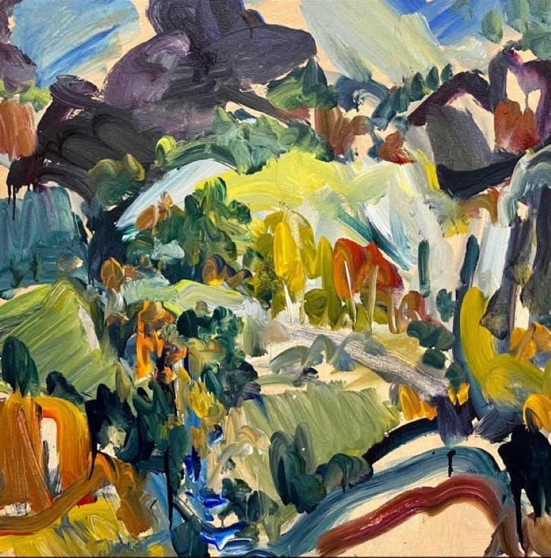 Bayard Hollins Abstract Painting - Mountain Stream