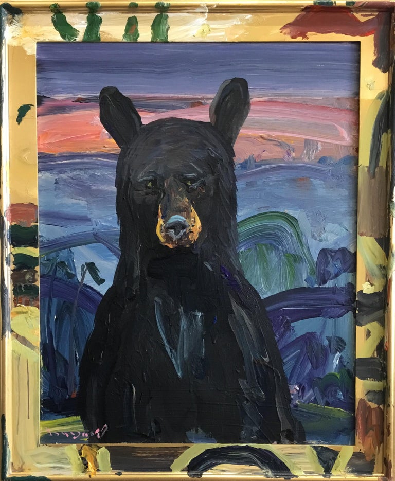 Bayard Hollins Portrait of a Black Bear For Sale at 1stDibs