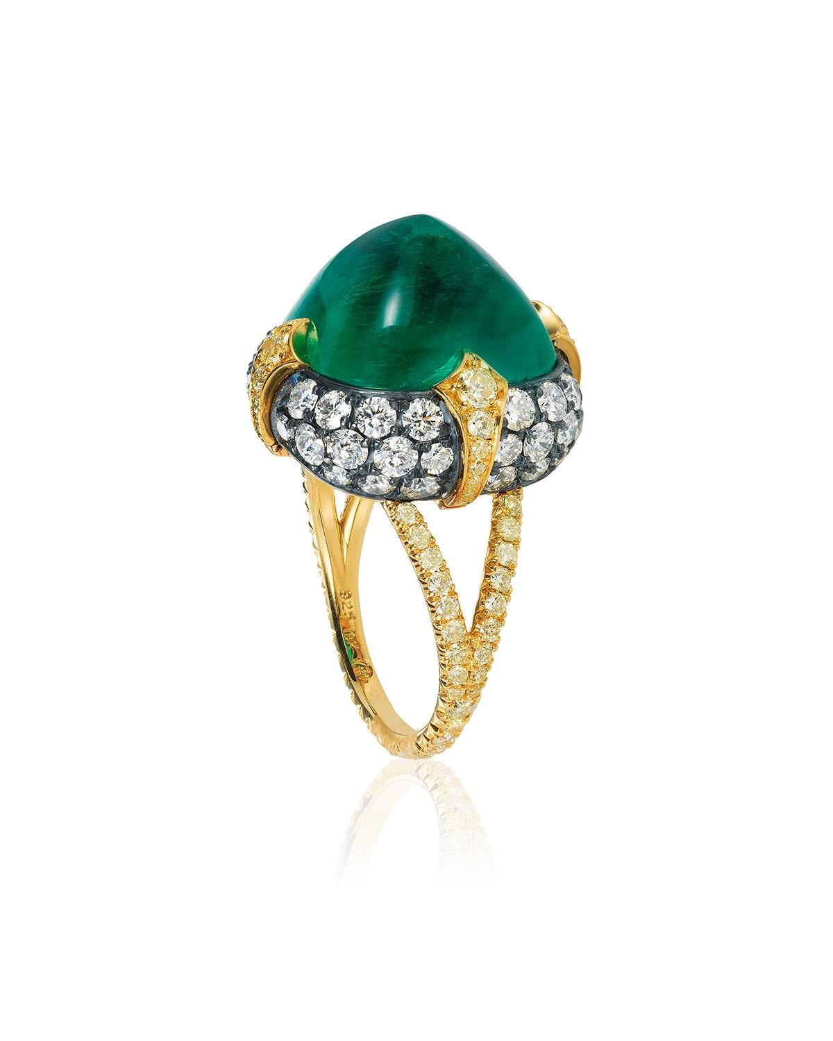 sugarloaf emerald ring