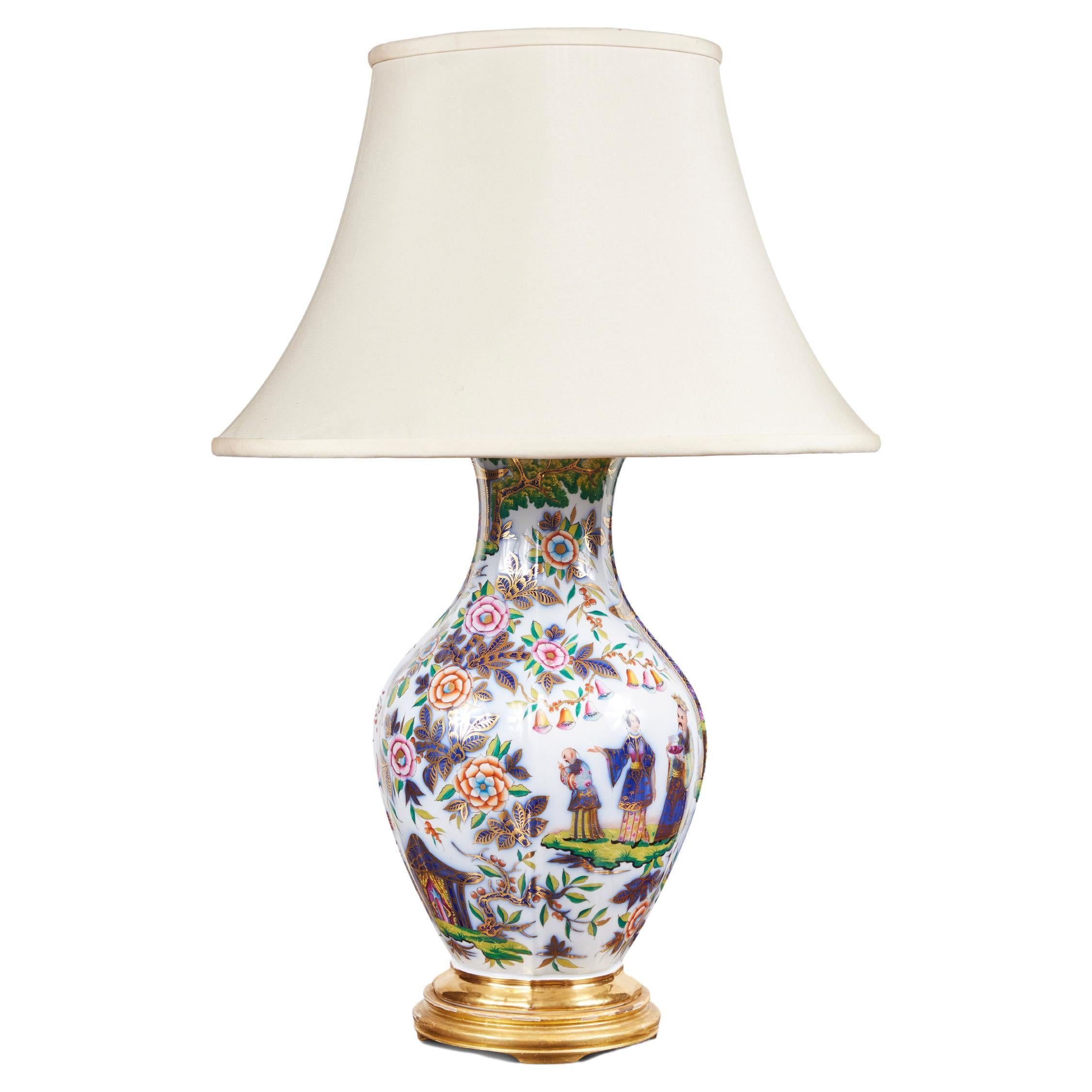 Bayeux Porcelain Table Lamp For Sale