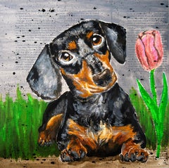 FRENCH SCHOOL Dachshund Where is my body?08 Chut les Barbizons!