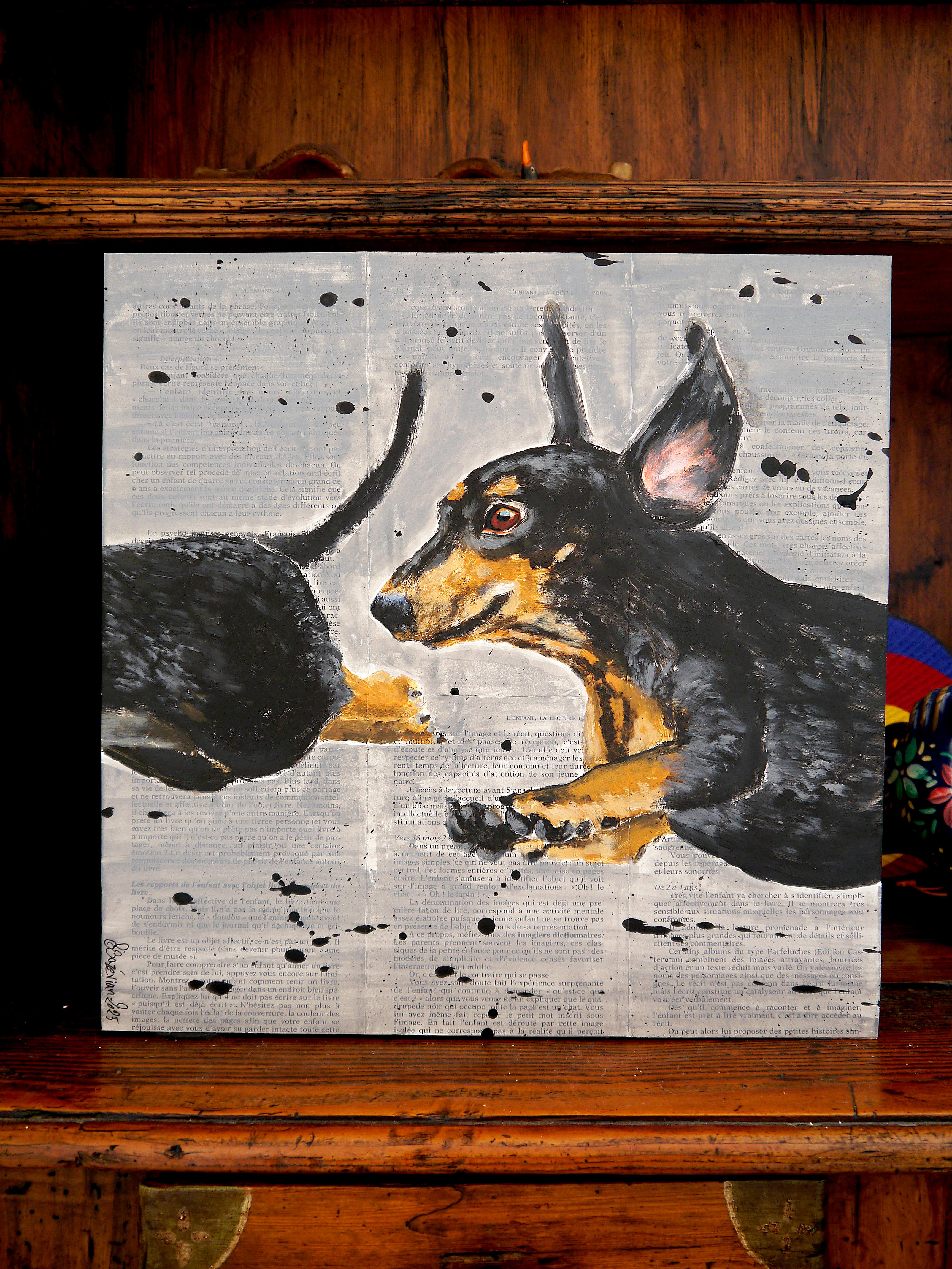 ⭐Portrait of a Flying Dachshund dog. ⭐

In the artistic world, animals have always been key protagonists in expressing the power and beauty of the wild.
Artists often use animals as symbols to convey deeper messages. 

The symbolism of animals can