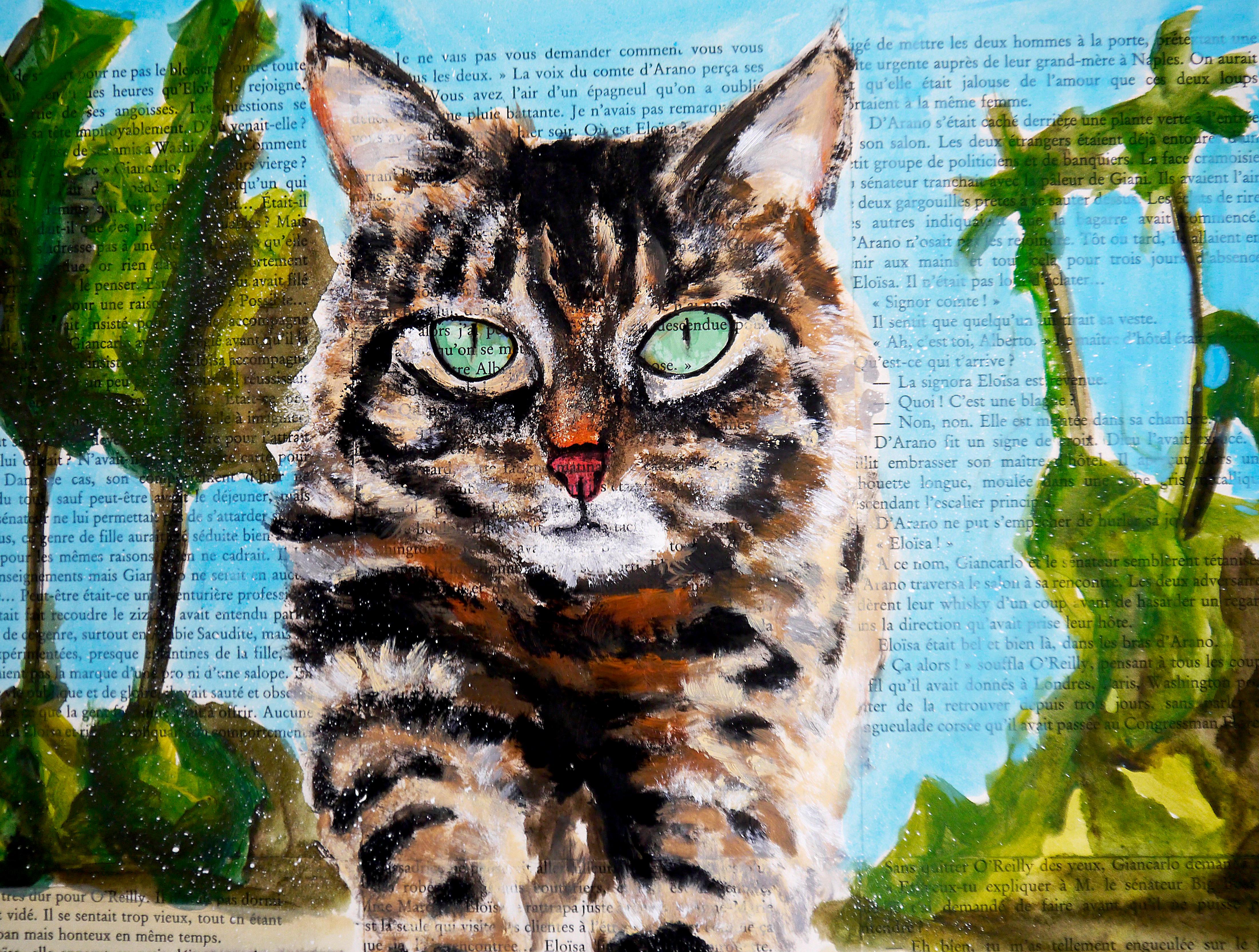 FRANZÖSISCHE SCHULE Venice Beach Chut les Barbizons! – Painting von bazevian animal