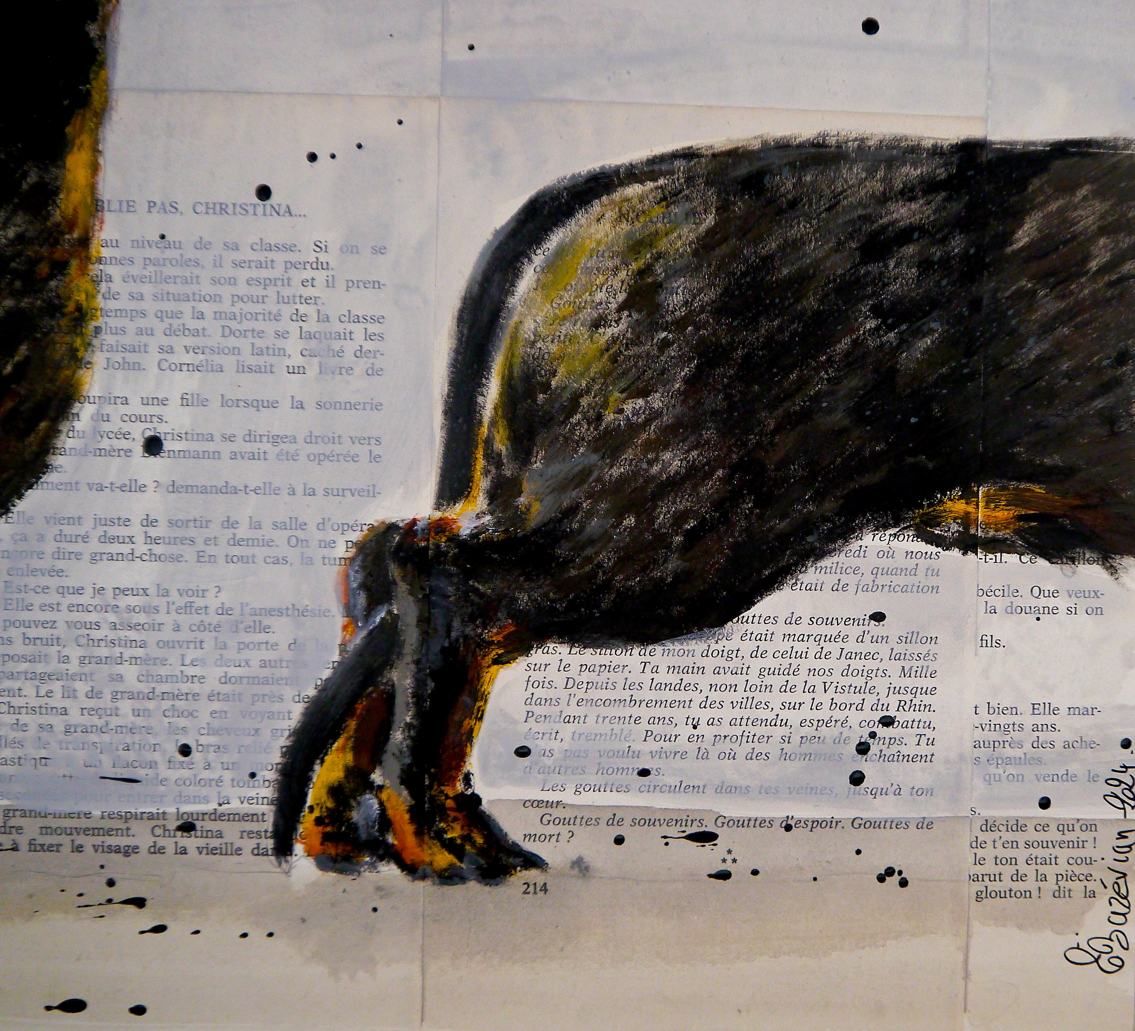 Portrait Dachshund - FRENCH SCHOOL - Where is my body? Chut les Barbizons! DOG - Pop Art Painting by bazevian animal