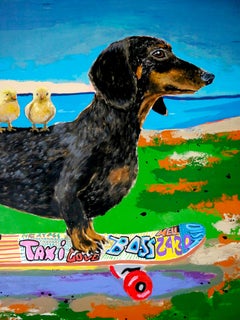 Taxi Driver Bassotto Skate Street Art Chut les Barbizons!