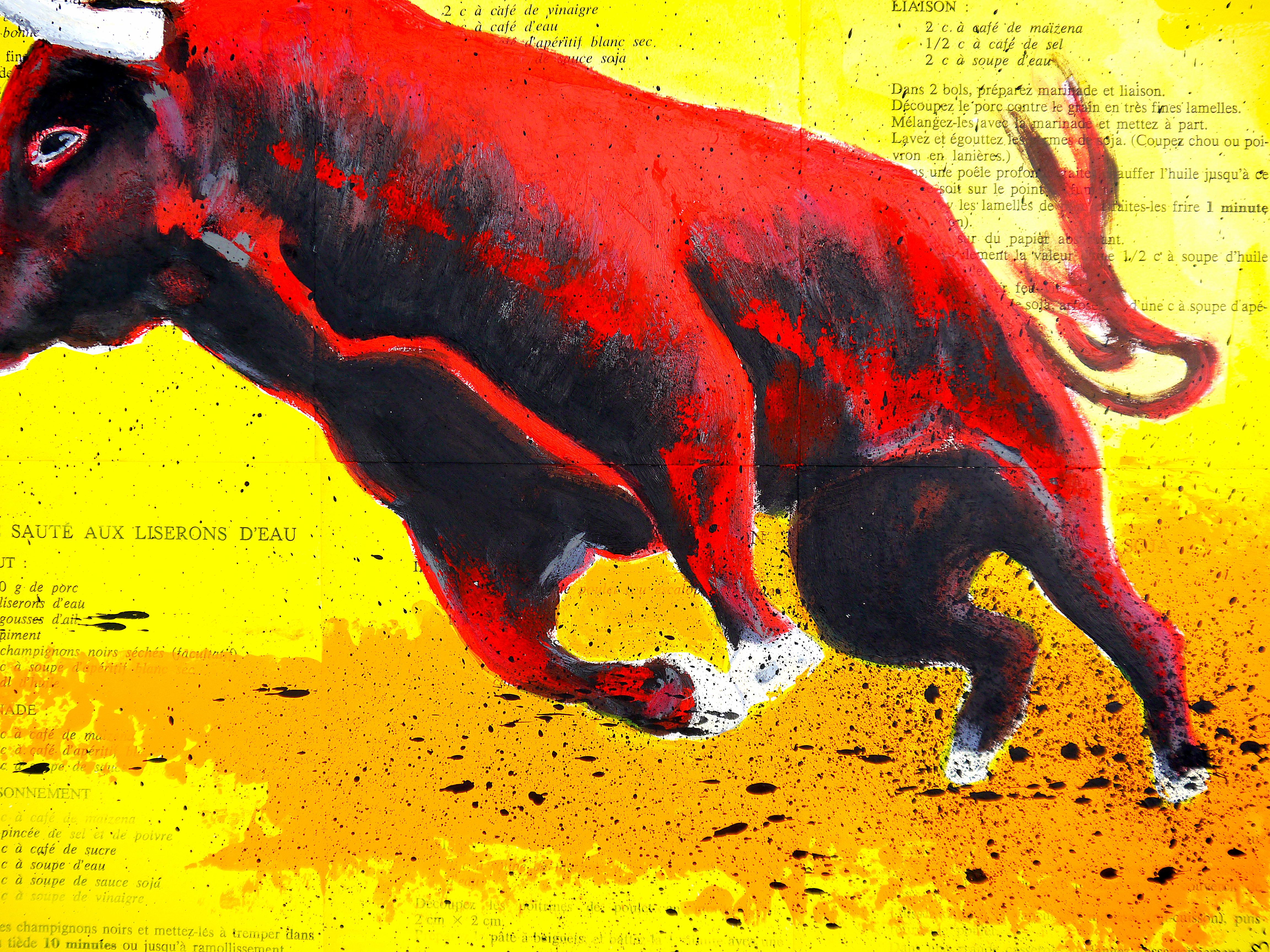 Red Bull

Portrait d'animal
Technique : huile, acrylique et encre sur pages de livres anciens sur cadre en bois 40x40cm ■■ 15,7x15,7 inch

》》R E A D Y -- T O -- H A N G《《



❶ → Œuvre originale signée. Certificat d'authenticité inclus.

❷ →