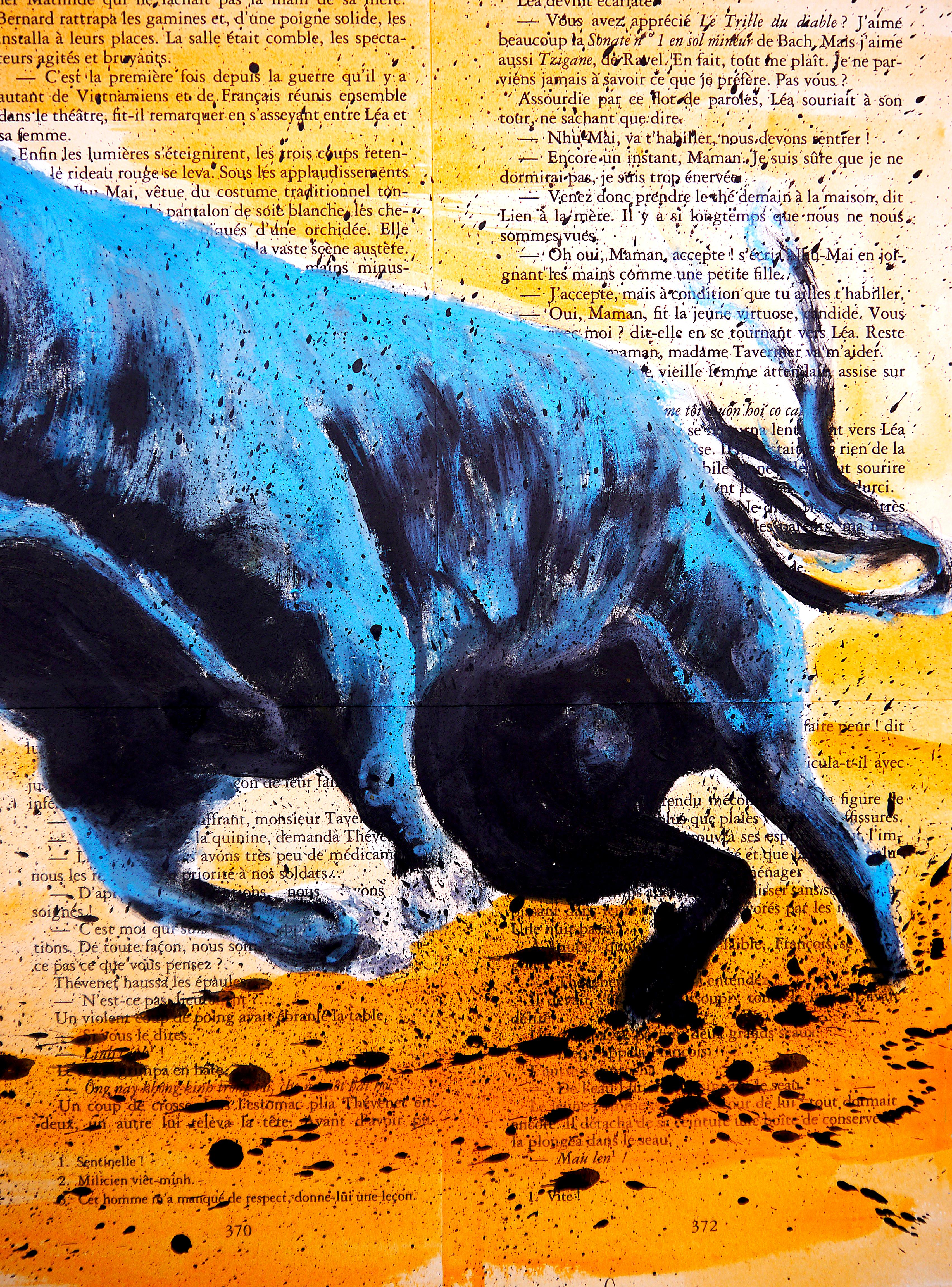 Toro Azul NSWE

Portrait d'un taureau bleu

Technique : huile, acrylique, encre  sur des pages de livres anciens sur un cadre en bois 40x40cm / 15,7x15,7inch

》》R E A D Y -- T O -- H A N G《《


❶ → Œuvre originale signée. Certificat d'authenticité