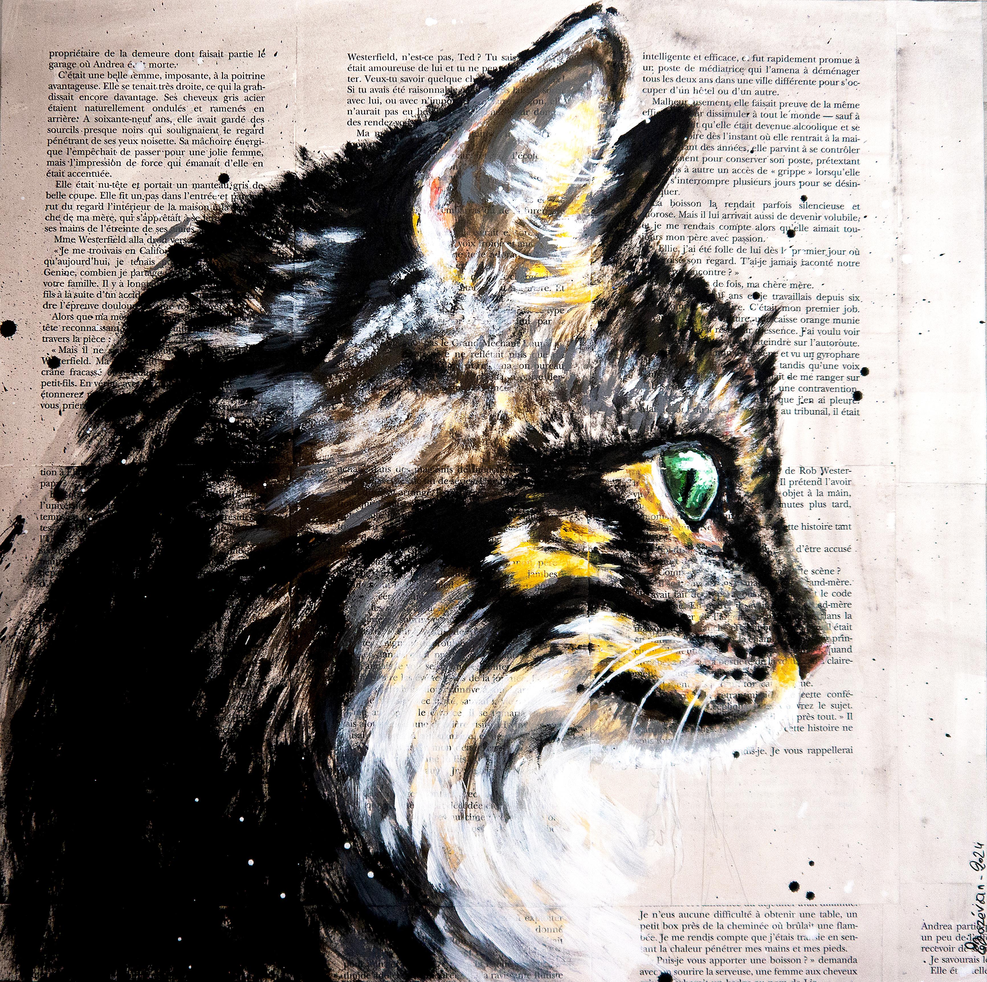 Escuela francesa Retrato CAT Fauve Fantasía Pintura al óleo Impresionista siglo xx
