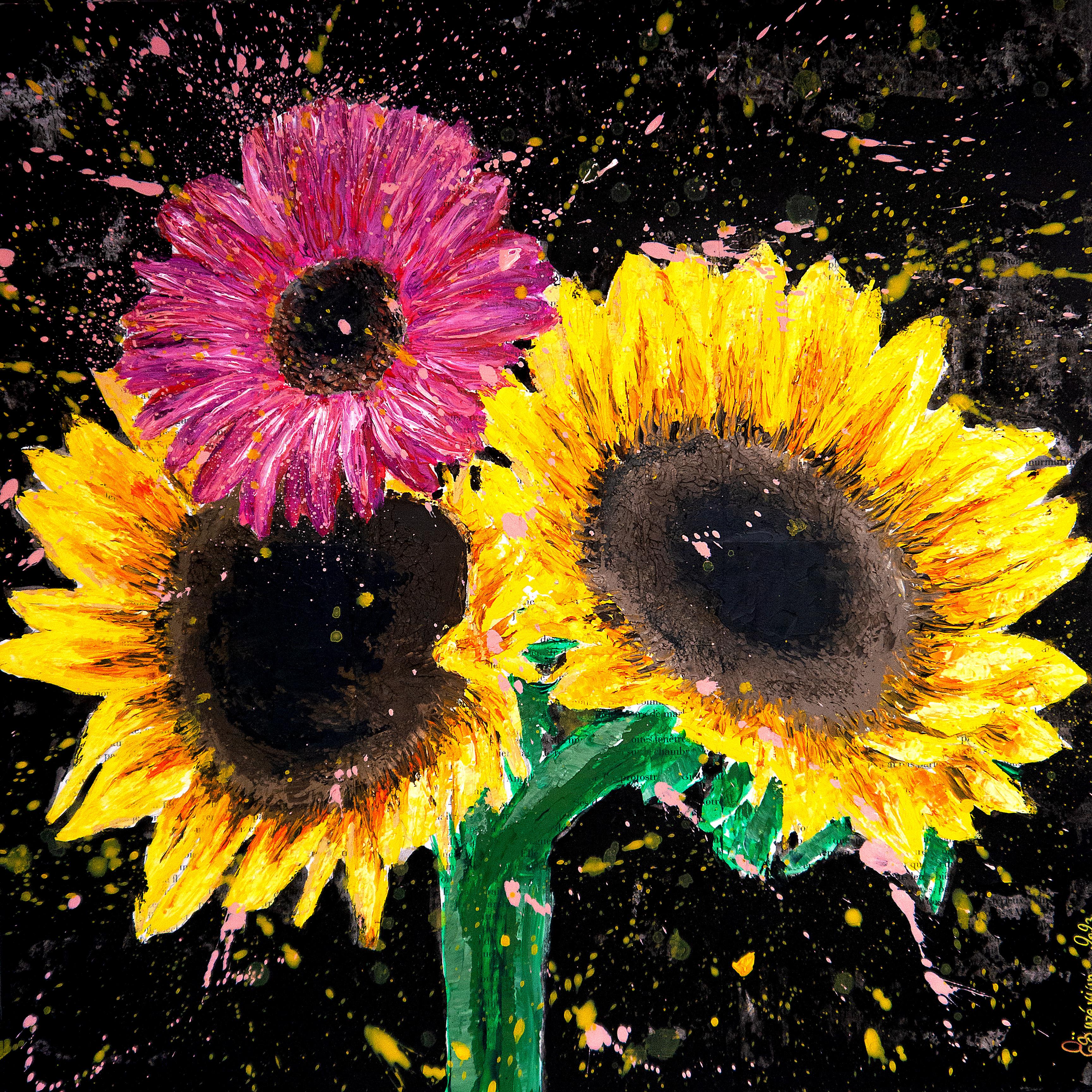 Pittura ad olio della Scuola Francese - Fiori di Starwars - Iconic AUC