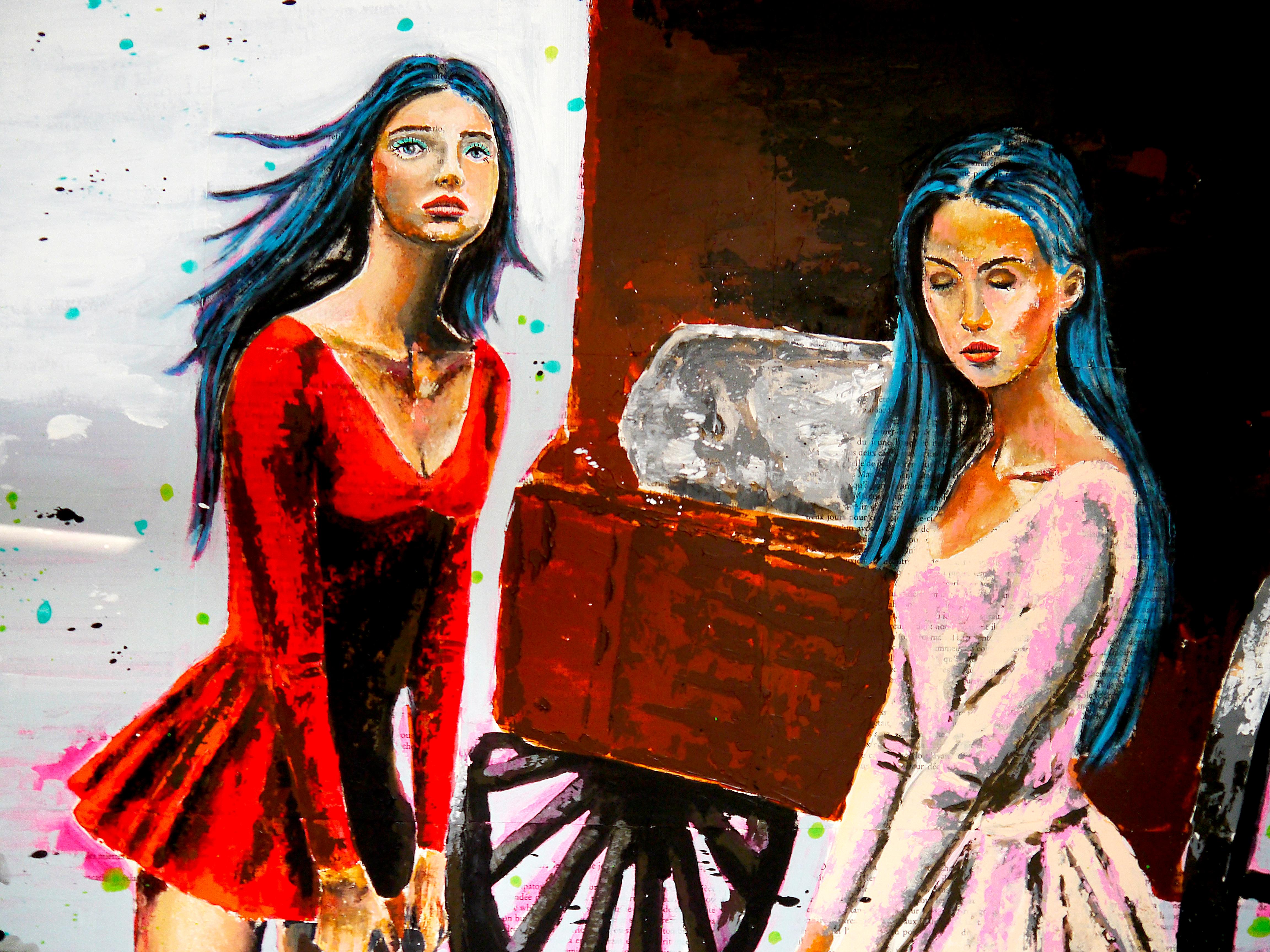 French school Ice Ice Baby Chut les Barbizons - Painting by Bazevian DelaCapuciniere