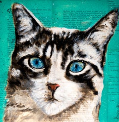 French School - Portrait Felice Catus - Cat - Post Impressionist