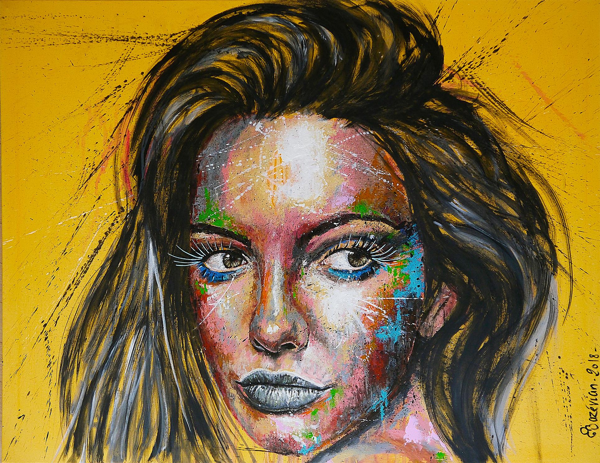 Pachamama Glósóli 08

Portrait en gros plan d'une femme aux cheveux noirs. Un regard vibrant et puissant.
Technique : huile, acrylique et encre sur grande toile 116x89cm ■■ 46.7 x 35.3 inch

Analyse structurelle :
Comme la peinture impressionniste, 