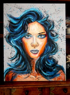 French School - Portrait PS 234 L'amour tombe des nues Post Impressionist AUC