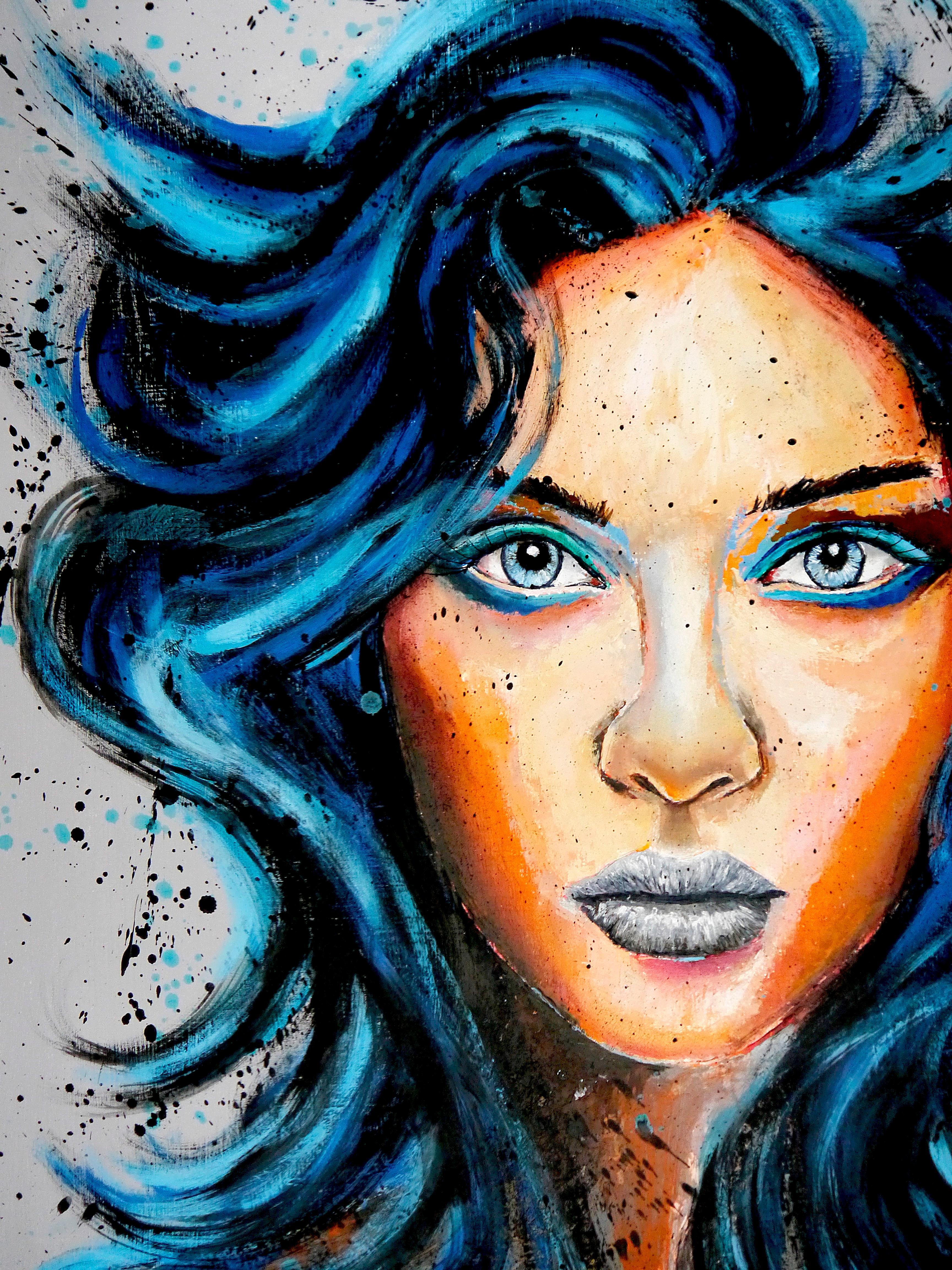 PS 234 L'amour tombe des nues

Analisi strutturale:
Ritratto ravvicinato di una donna. Le sfumature di azzurro e arancione creano movimento nel ritratto.

Analisi del colore:
Esistono due sistemi di contrasti. Il primo: i contrasti dei colori