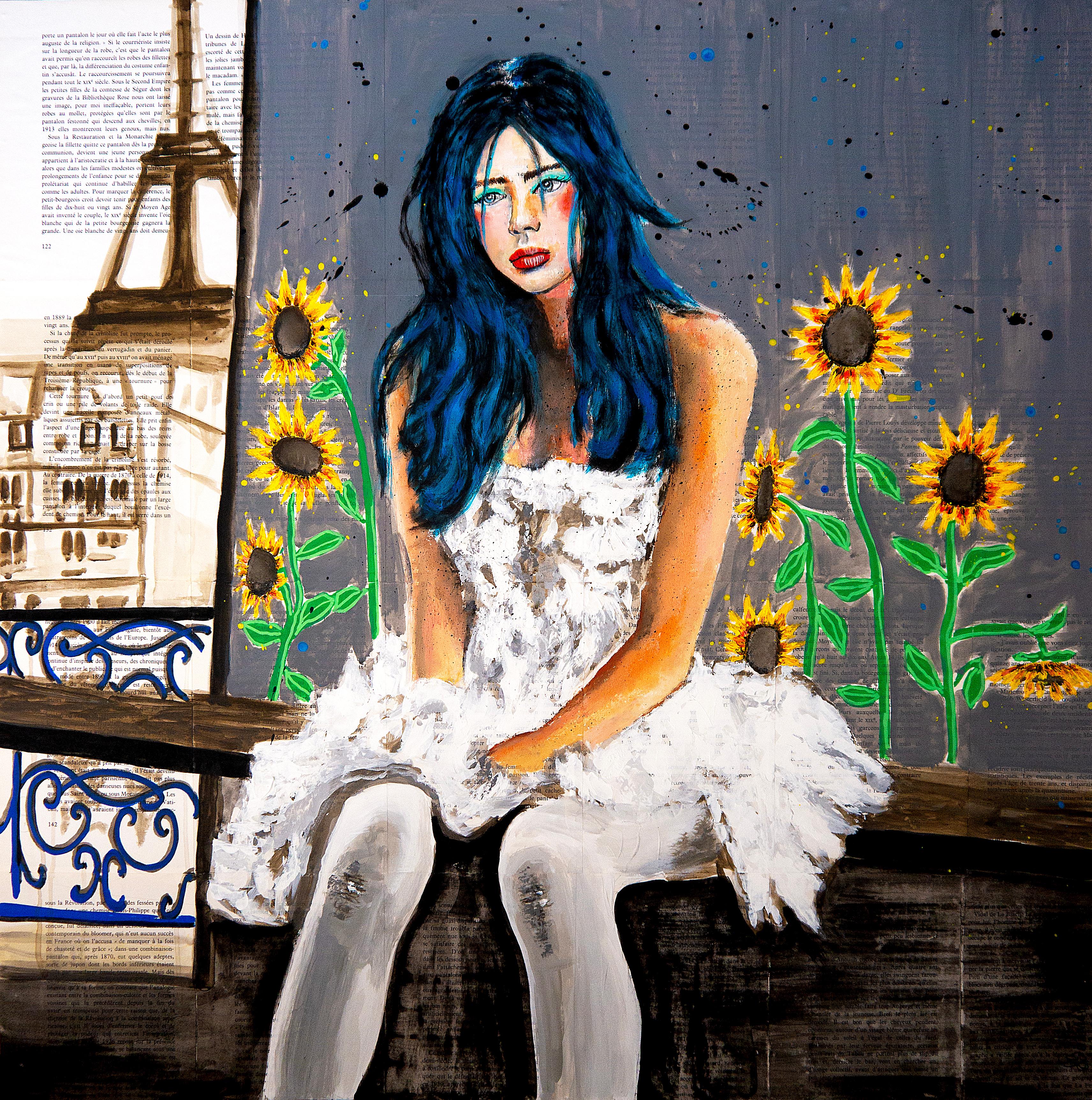 Ritratto scolastico francese PS 252 La dernière danse des tournesols Chut les Barbizon in vendita 7