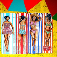 Retrato de escuela francesa Verano en La Baule 12 Soleado Indiferencia Impresionista XL