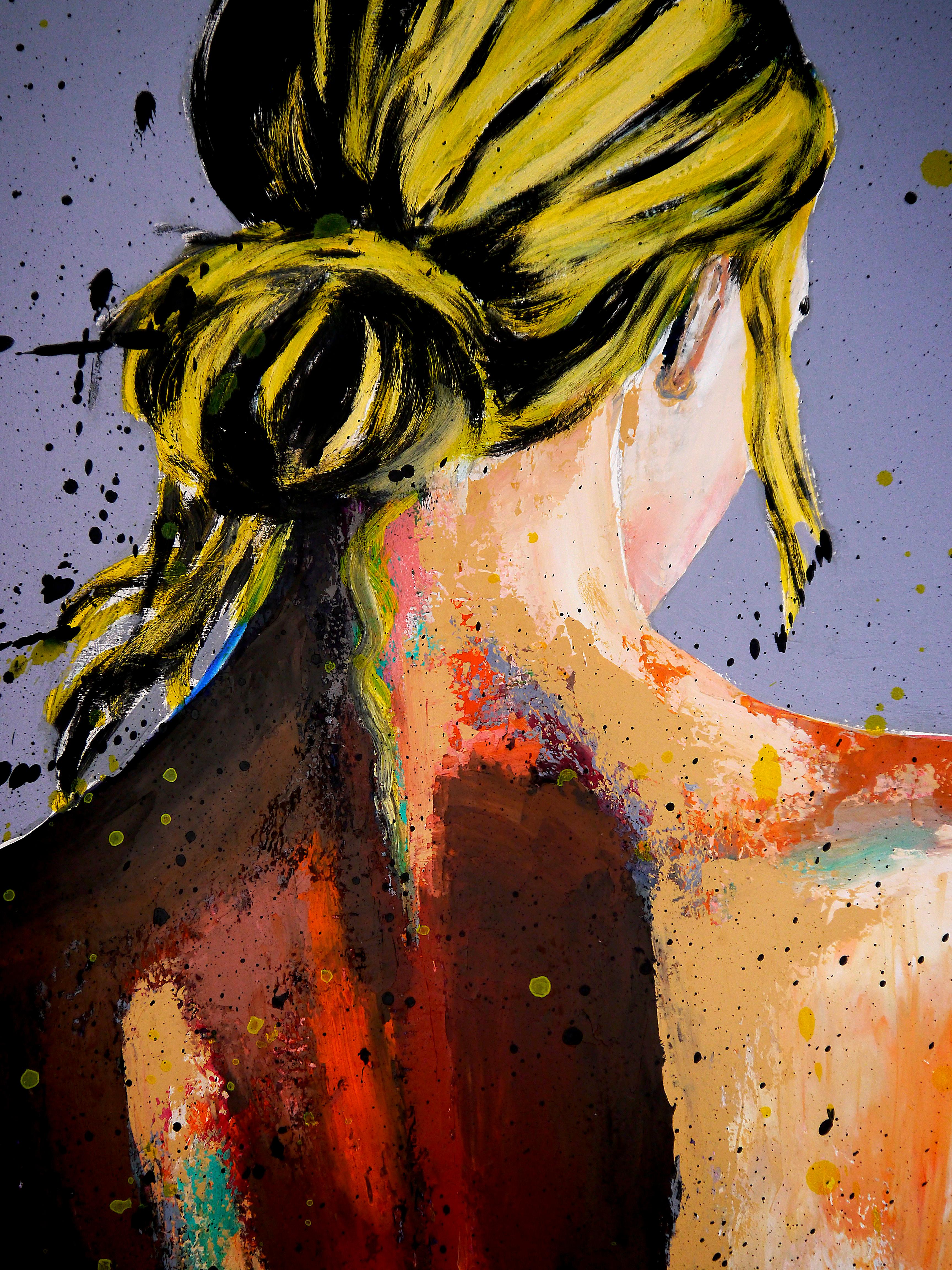 Französische Schule – PS 238 Le temps des jonquilles – Öl  Impressionistisch – Painting von Bazevian DelaCapuciniere