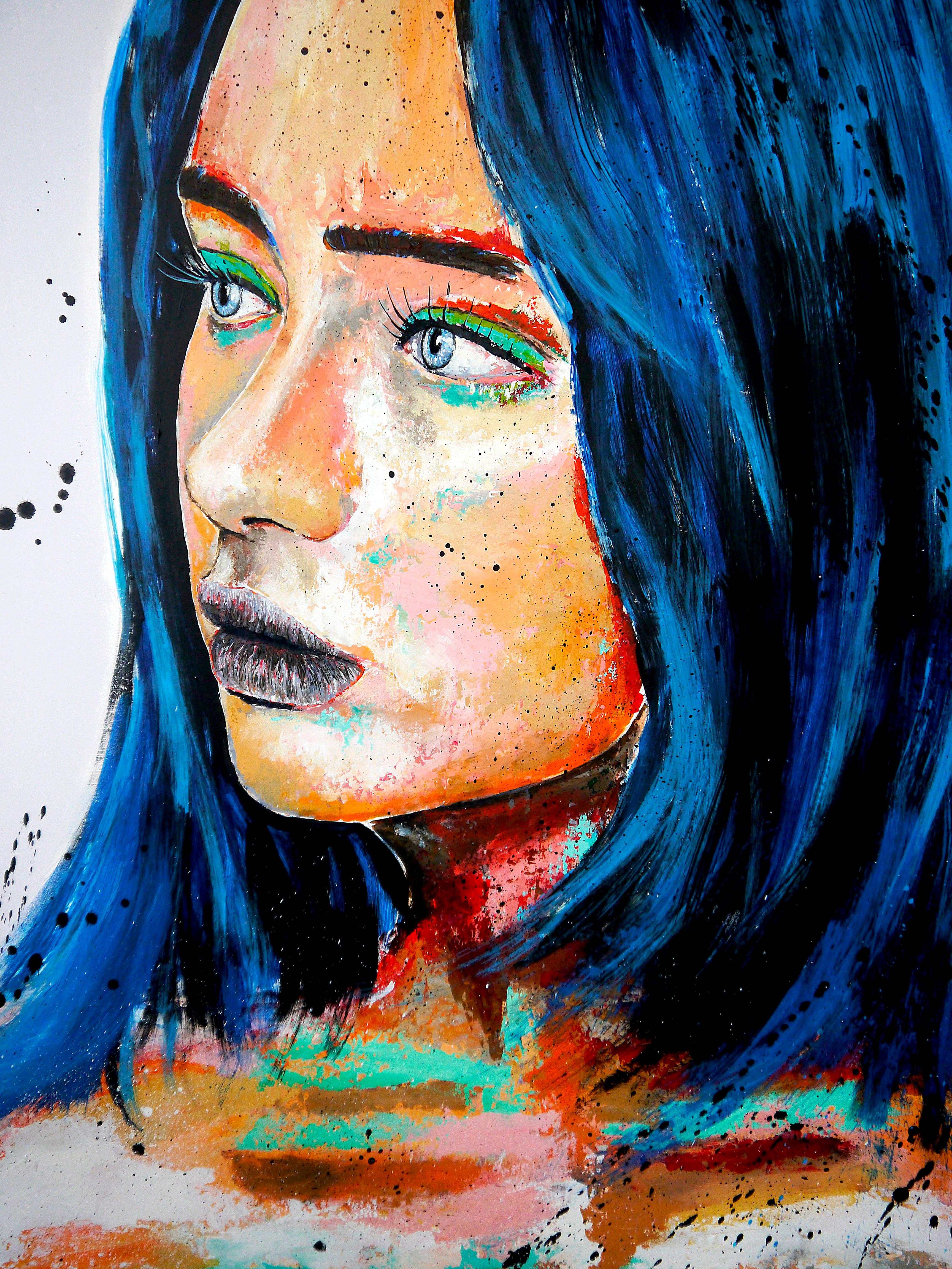 PS 244 Le Bateau Ivre

Retrato - Primer plano de una mujer con el pelo azul. Colores expresivos y vibrantes

Técnica: óleo, acrílico, tinta  sobre lienzo 100x81cm (39,4 A x 31,9 A pulg.)

》》R E A D Y -- T O -- H A N G《《


❶ → Obra original firmada.