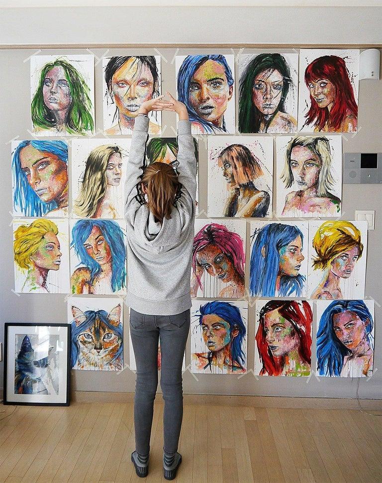 Escuela francesa Verano en La Baule6 Pintura al óleo Siglo XX Impresionista Original en venta 8