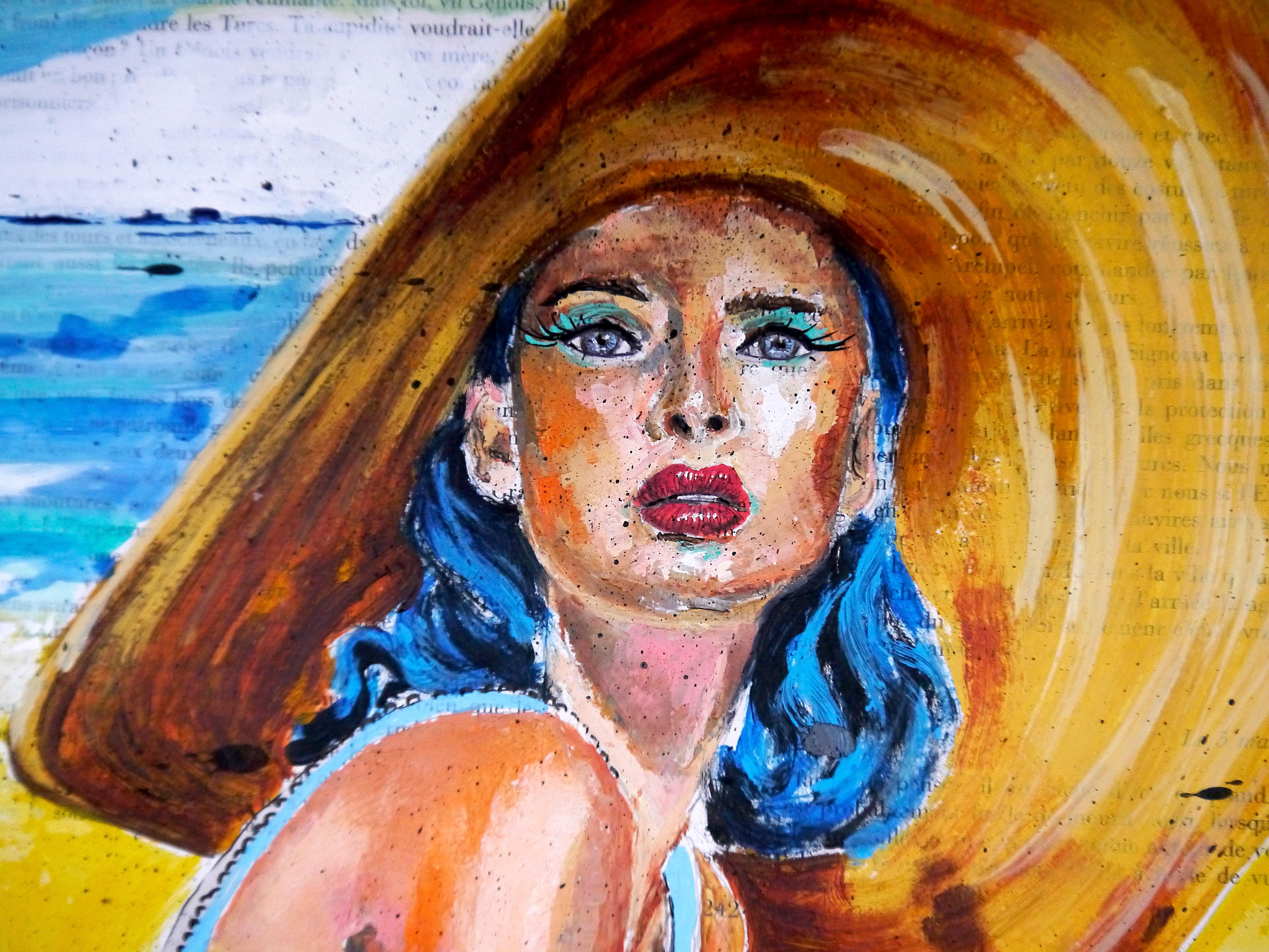 Französische Schule – Sommer in La Baule VII  Ölgemälde  Ikonischer Post-Impressionist (Impressionismus), Painting, von Bazevian DelaCapuciniere