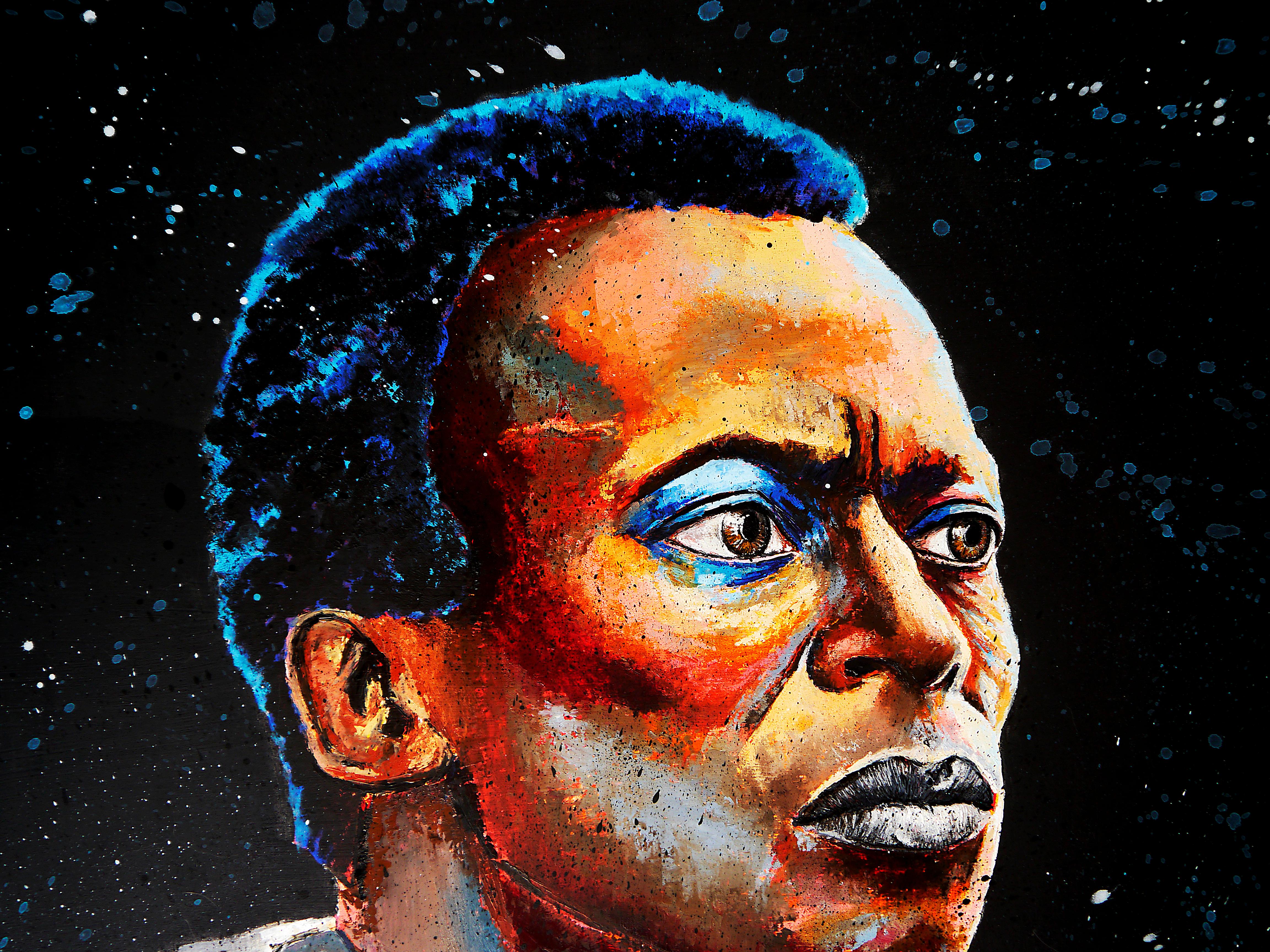 Portrait Miles Davis

Miles Davis icon portrait.

Technique: Acrylics, oil painting, China ink on canvas 73x60cm /28,7x23,6in

》》R E A D Y -- T O -- H A N G《《

❶ → Original signed work. Certificate of authenticity included.

❷ → Protection for