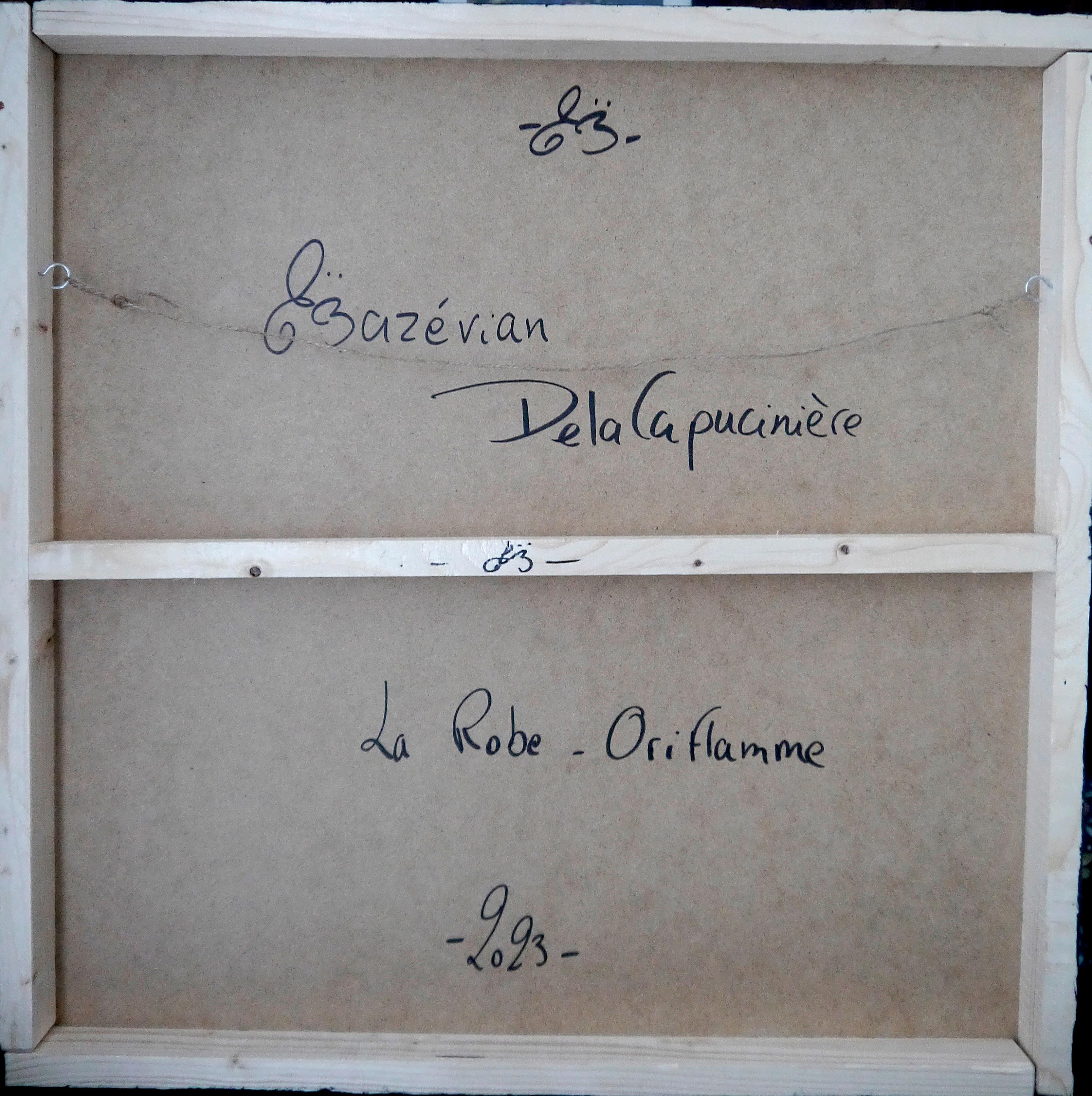 Scuola Francese - Ritratto PS 216 La Robe Oriflamme (Grande) Post Impressionista 2