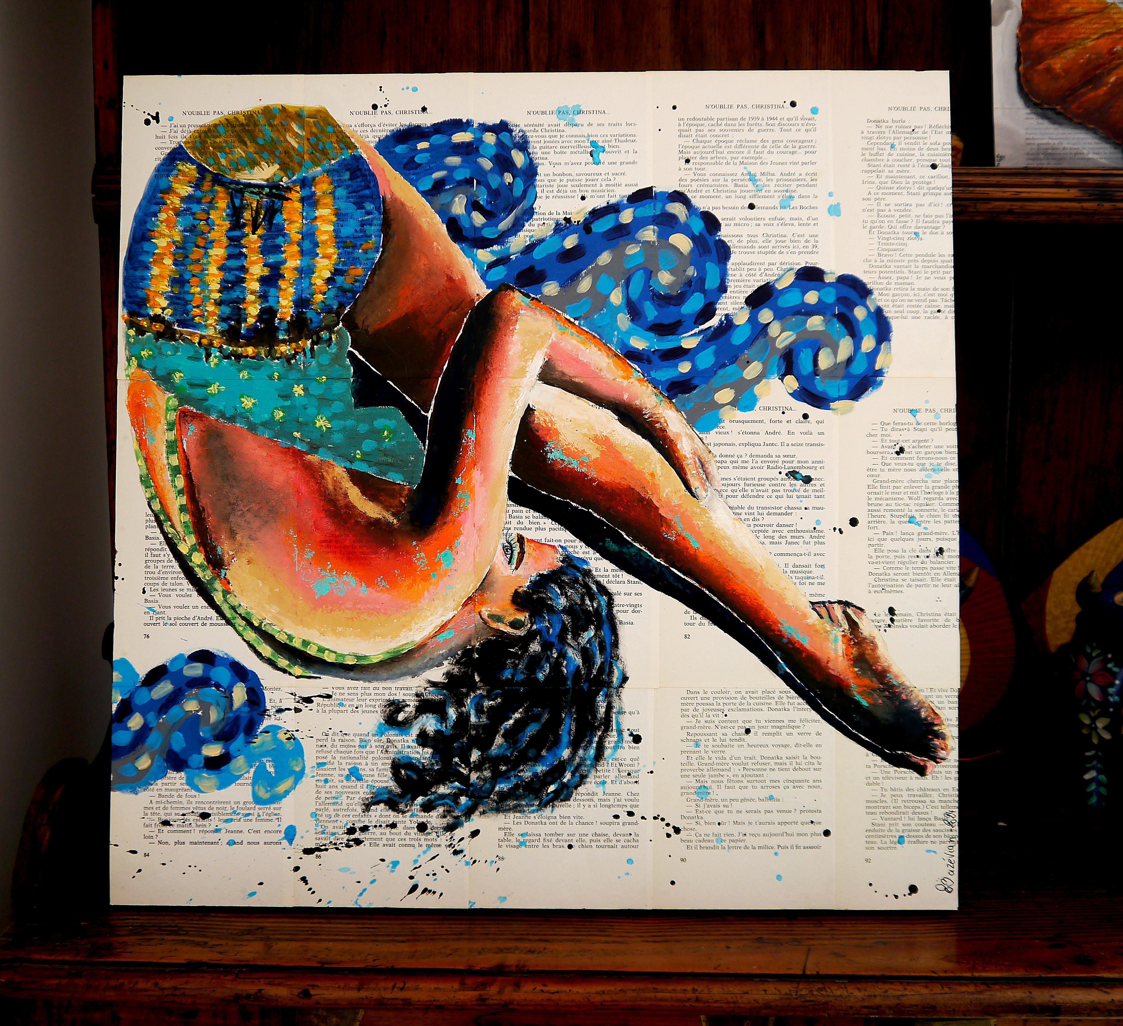 Portrait Starry Night Van Gogh French School  247 Chut Les Barbizons! For Sale 4