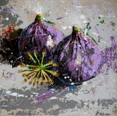 French School - Still Life Figs Starwars - Oil Painting Post Impressionist