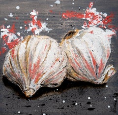 Still life - FRENCH SCHOOL - Garlic Starwars Chut les Barbizons!