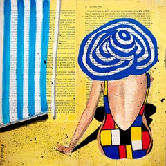 Verano en La Baule NSWE - Pintura al óleo de la Escuela Francesa 21ª Postimpresionista