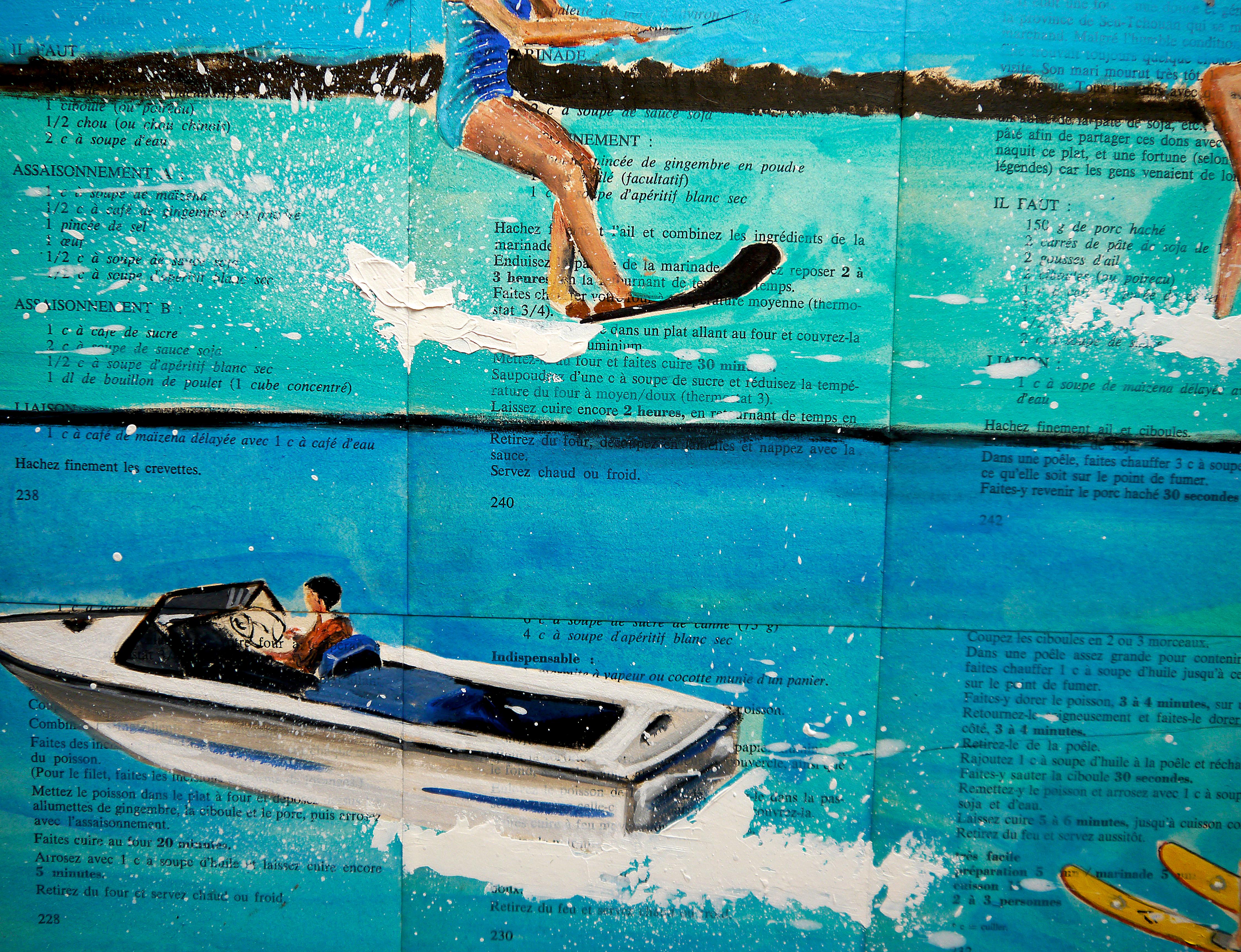 Summer Ski

Serie of water skiing.
Technique: oil, acrylic, and ink on old book pages on wooden frame 55x55cm ■■ 21,6x21,6 inch

》》R E A D Y -- T O -- H A N G《《



❶ → Original signed work. Certificate of authenticity included.

❷ → Protection for