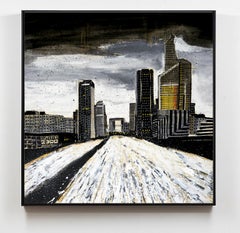 Escuela francesa Paisaje urbano La defense Francia Postimpresionista siglo x PARIS