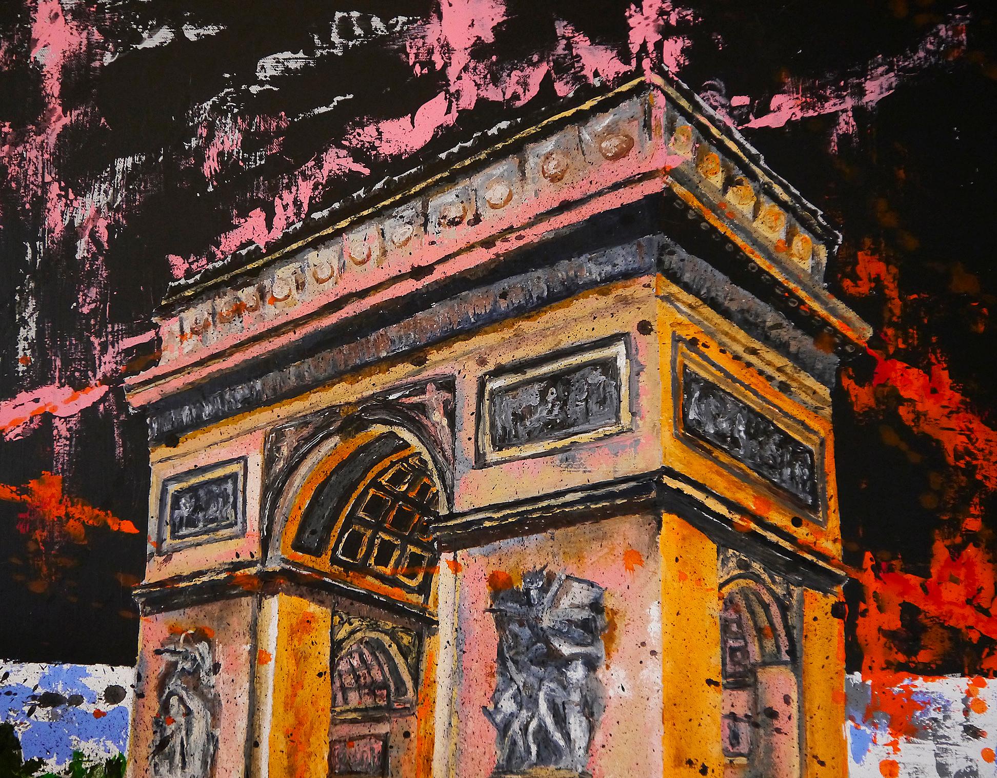 Paysage Arc de Triomphe à Paris

Les gouttes et les gestes pour créer cette pièce contrastent avec l'architecture académique de Paris.
Technique : Acrylique, peinture à l'huile, encre de Chine sur toile 73x60cm /28,7x23,6in

》》R E A D Y -- T O -- H