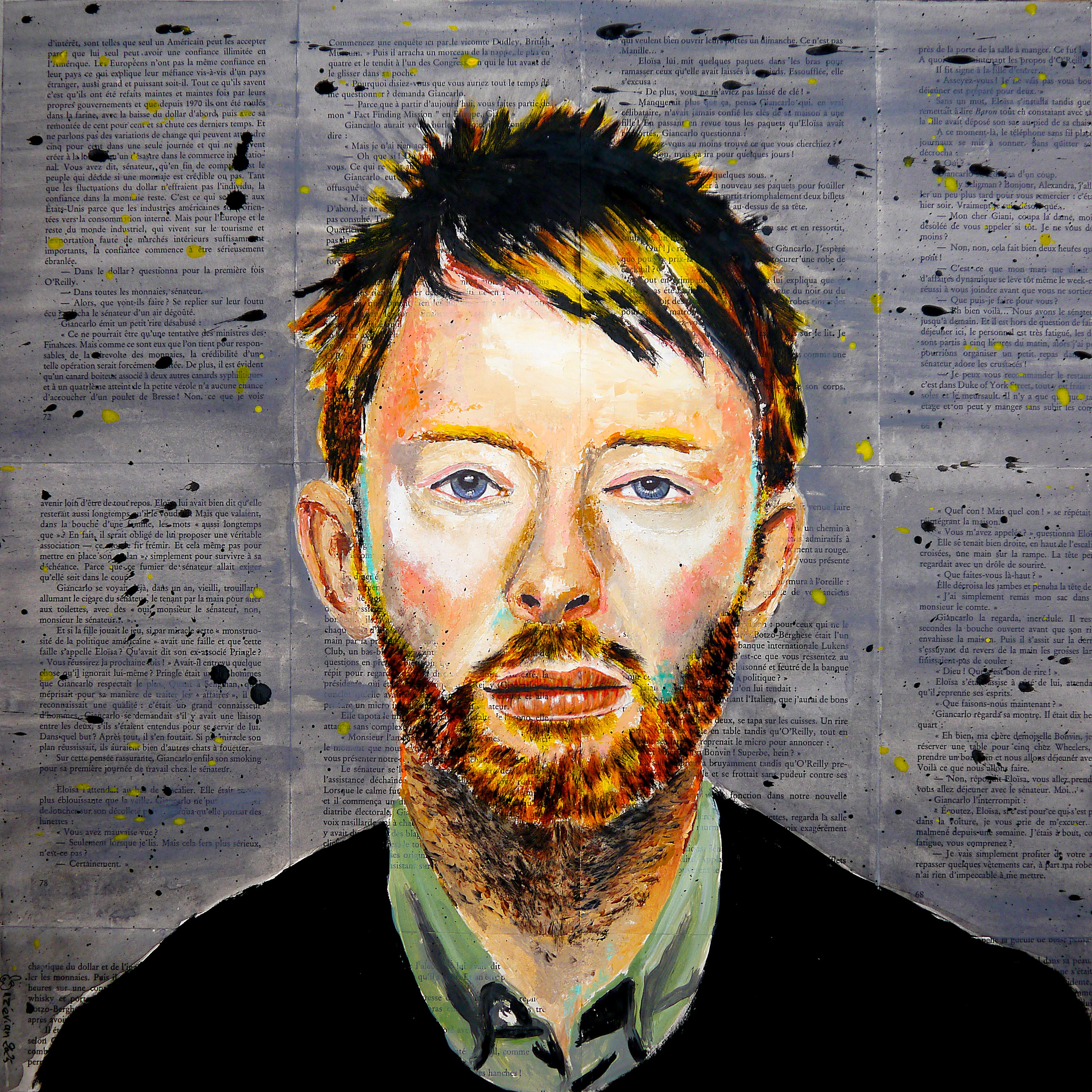 French school Classical Thom Yorke Radiohead Chut les Barbizon Oil Painting