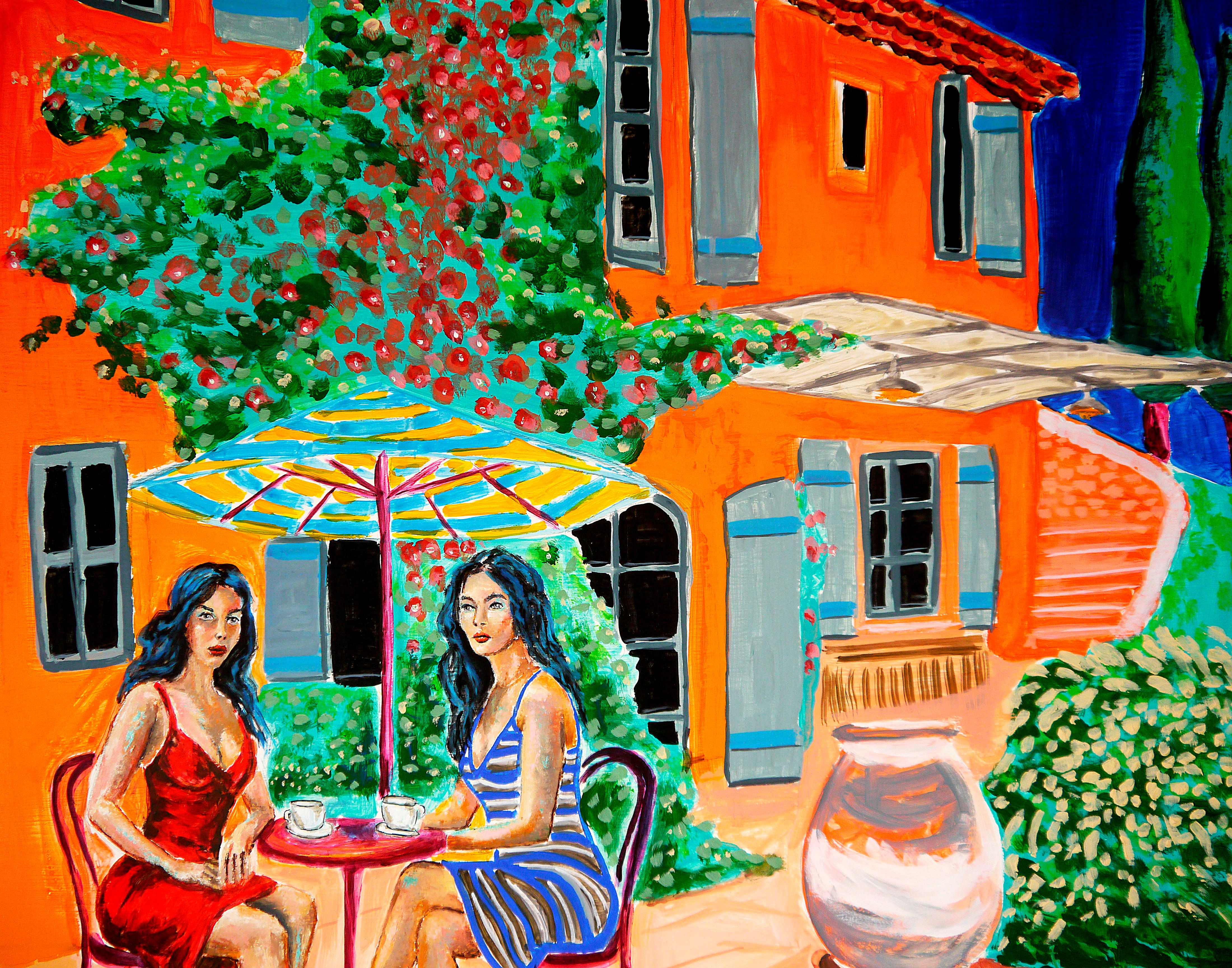 Französischer Schulkaffee in der Provence Un café en Provence - Chut les Barbizons! im Angebot 5