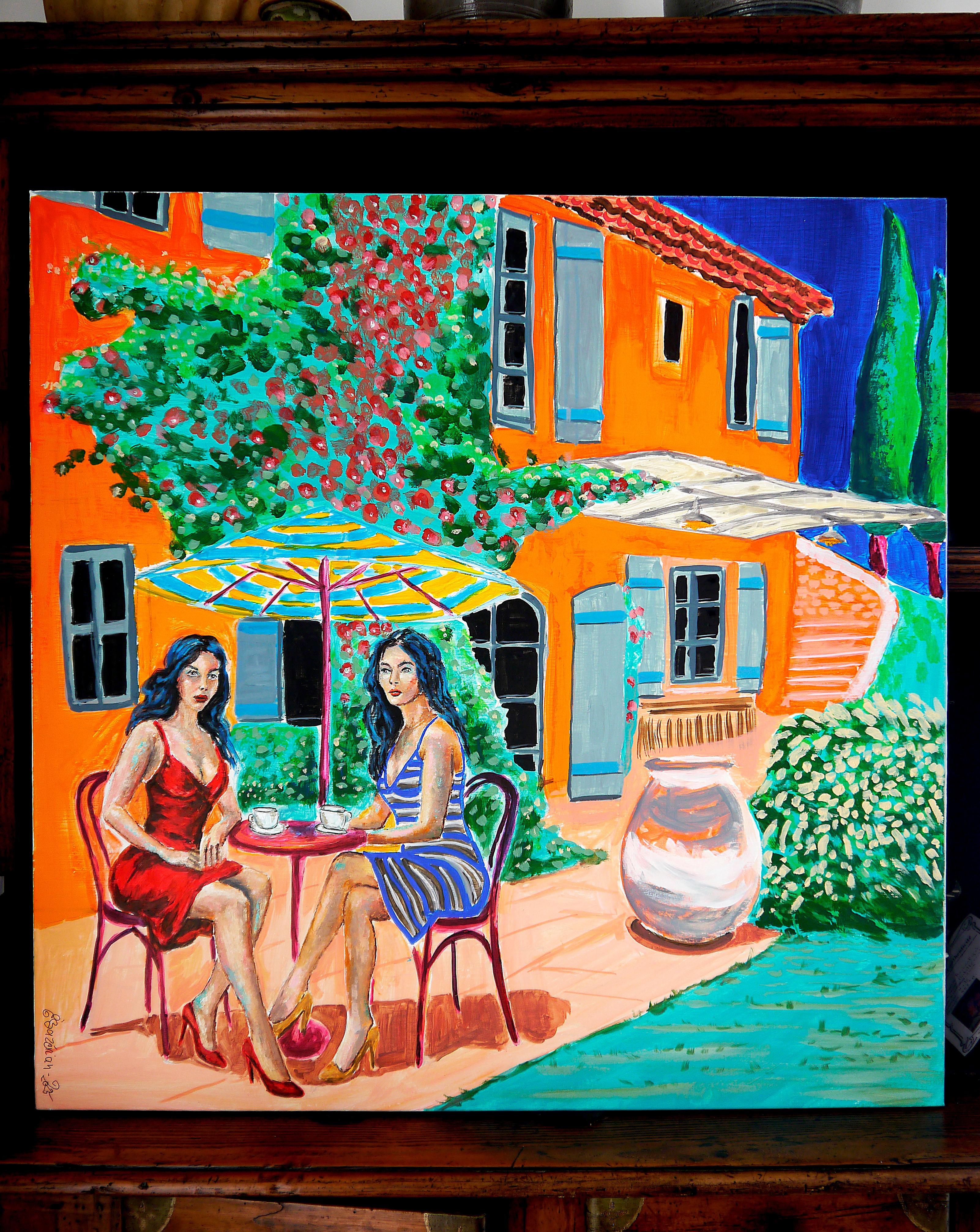 Französischer Schulkaffee in der Provence Un café en Provence - Chut les Barbizons! im Angebot 6