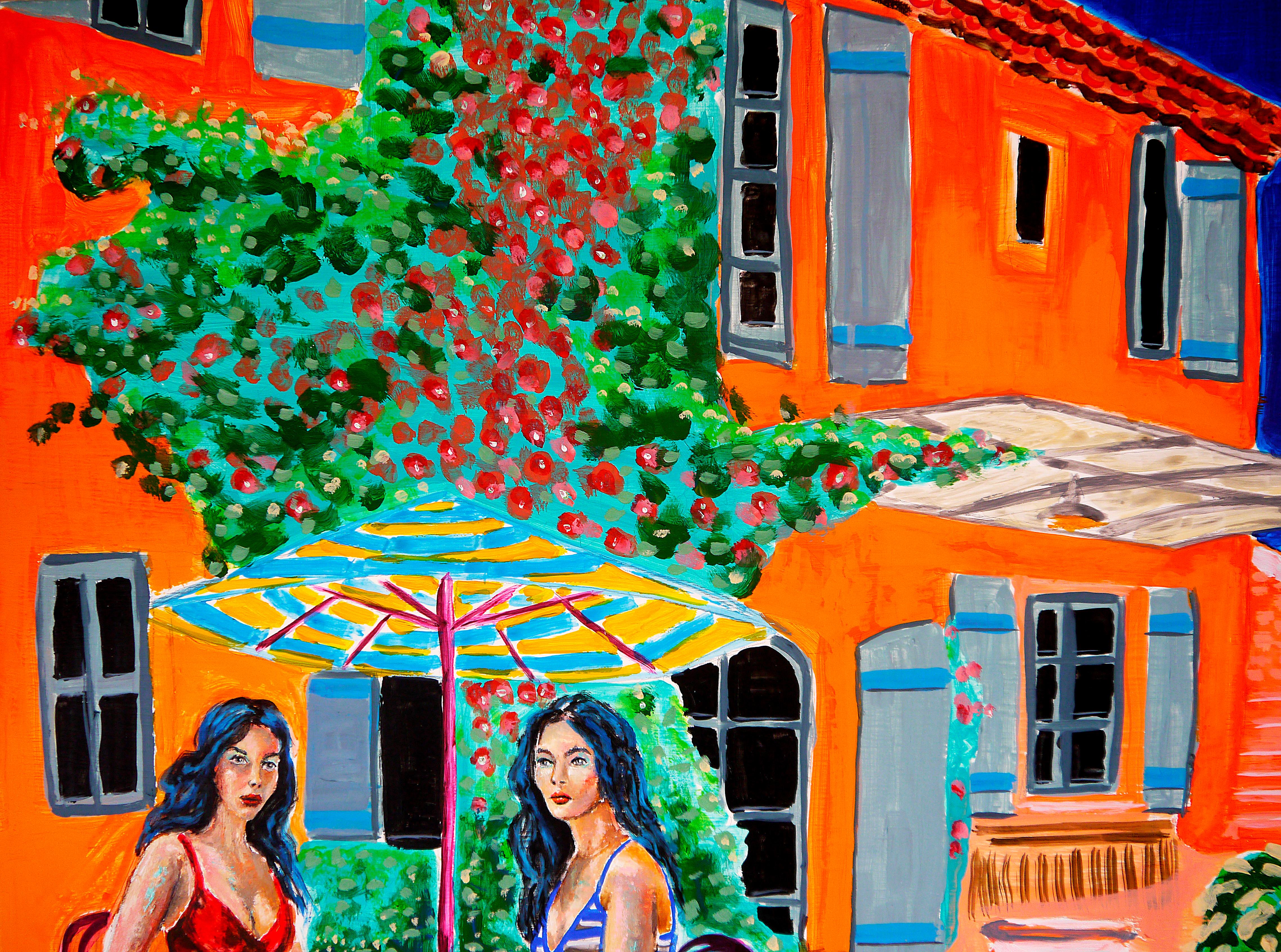 Café in der Provence

Zwei Frauen genießen einen Kaffee in der Provence Sorority

Technik: Öl, Acryl und Tusche auf Leinwand 80x80cm ■■ 31,5x31,5 inch

⏩》R E A D Y -- T O -- H A N G《⏪

🟢 → Original signiertes Werk. Mit Echtheitszertifikat.

🟢 �→