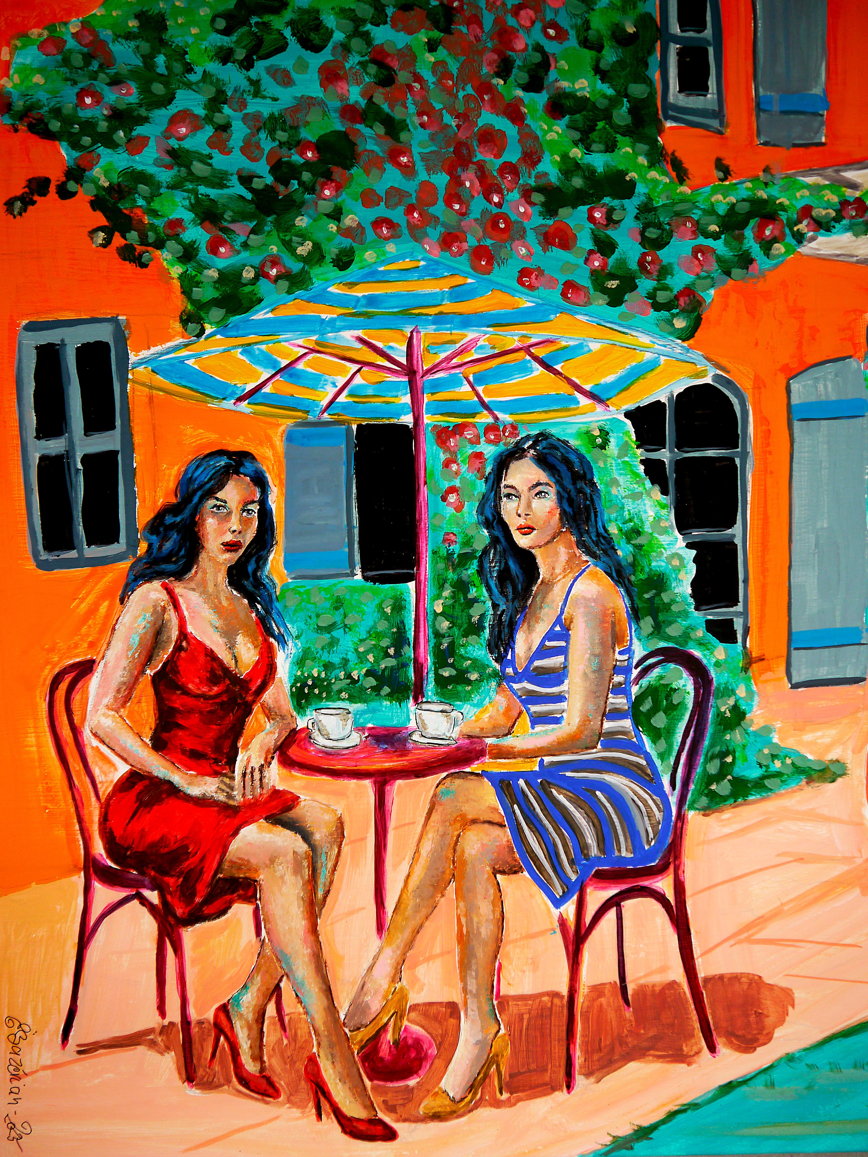 Französischer Schulkaffee in der Provence Un café en Provence - Chut les Barbizons! im Angebot 3