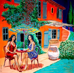 French School Coffee in Provence Un café en Provence - Chut les Barbizons!