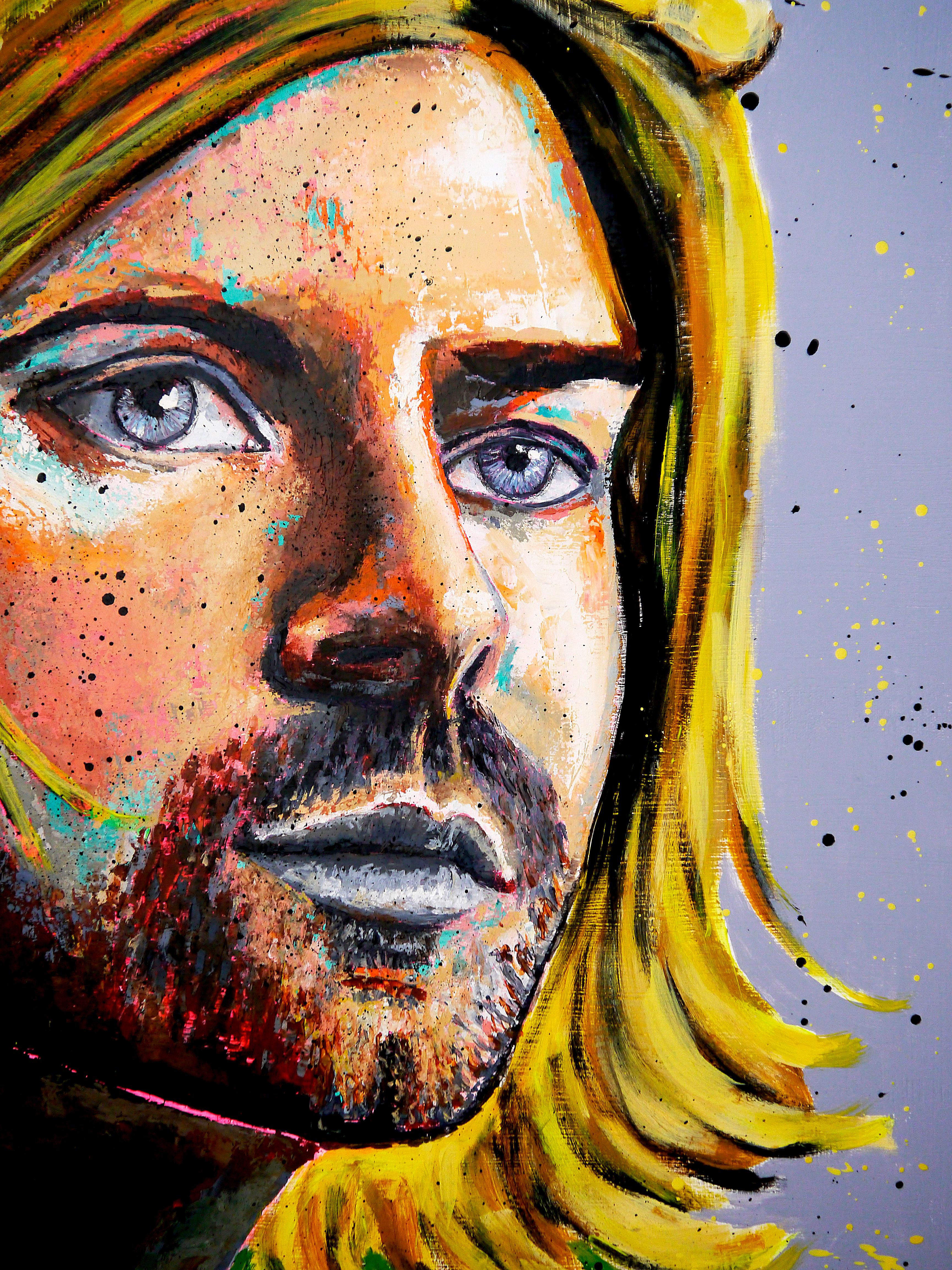 Kontinentaler Kurt

Porträt von Kurt Cobain - Nirvana

Technik: Öl, Acryl und Tusche auf Leinwand 80x80cm ■■ 31,5x31,5 inch

⏩》R E A D Y -- T O -- H A N G《⏪

🟢 → Original signiertes Werk. Mit Echtheitszertifikat.

🟢 → Schutz für den Versand