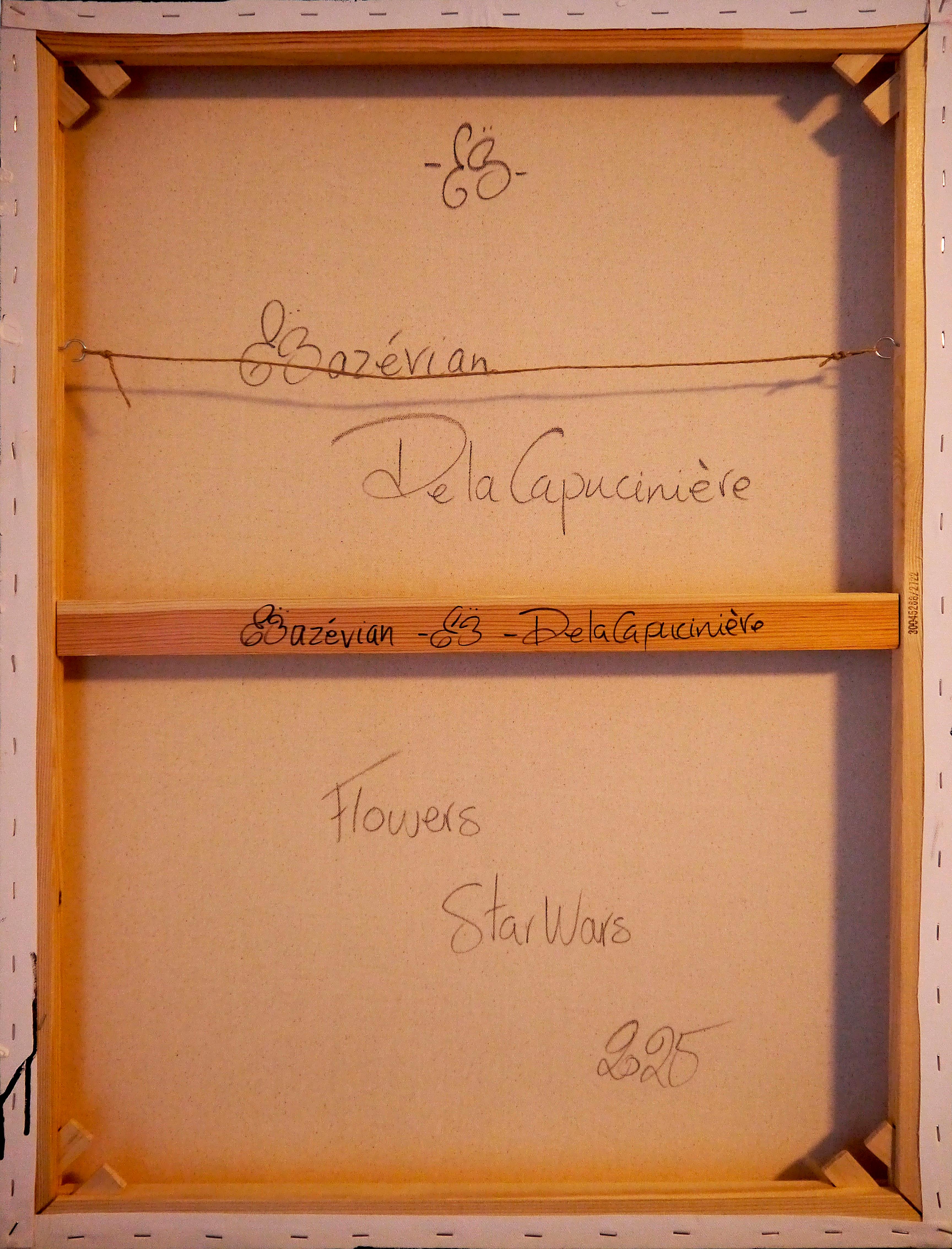 Französische Schulblumen Starwars - Chut les Barbizons! Ölgemälde im Angebot 6