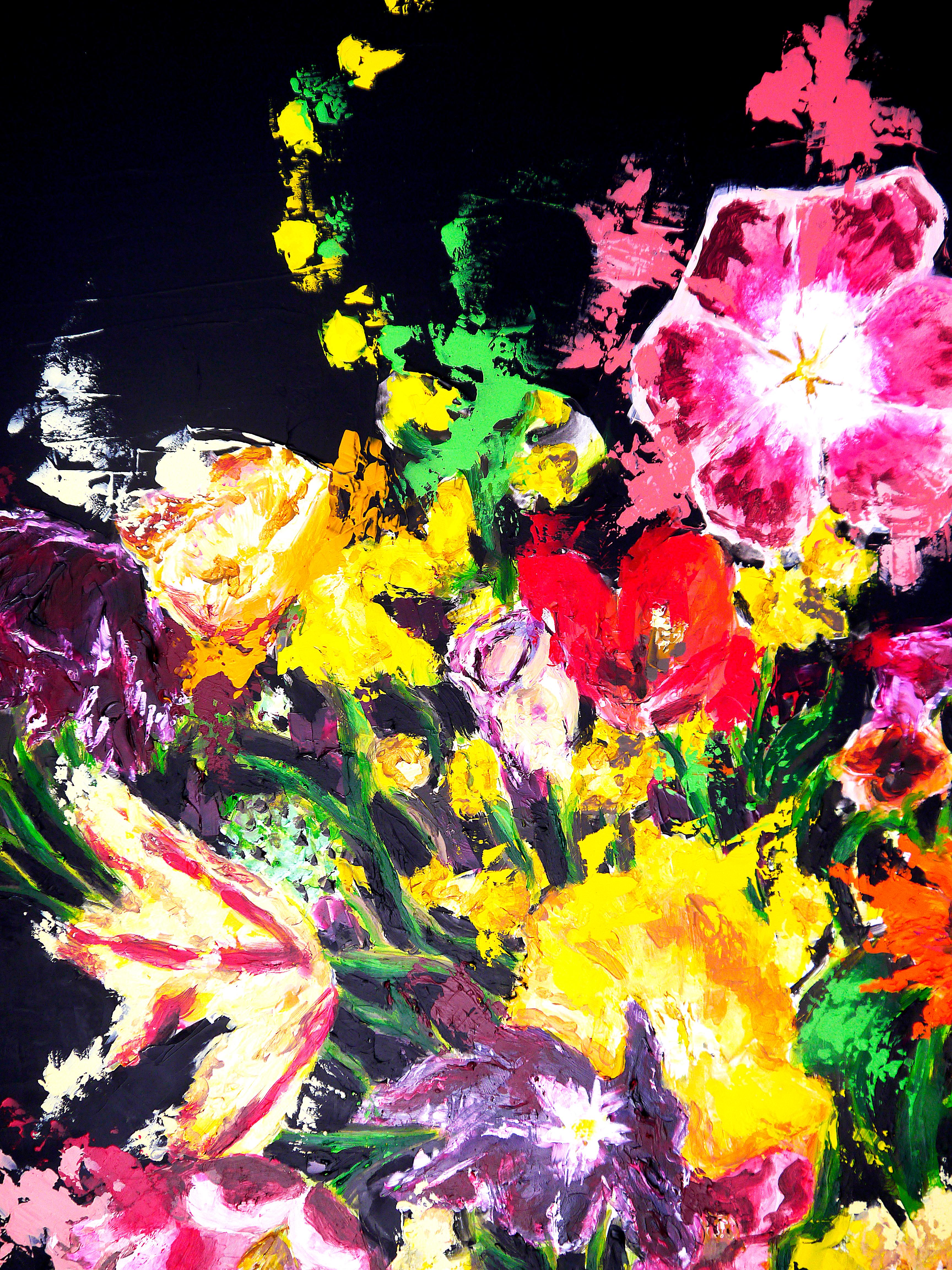 Französische Schulblumen Starwars - Chut les Barbizons! Ölgemälde im Angebot 2