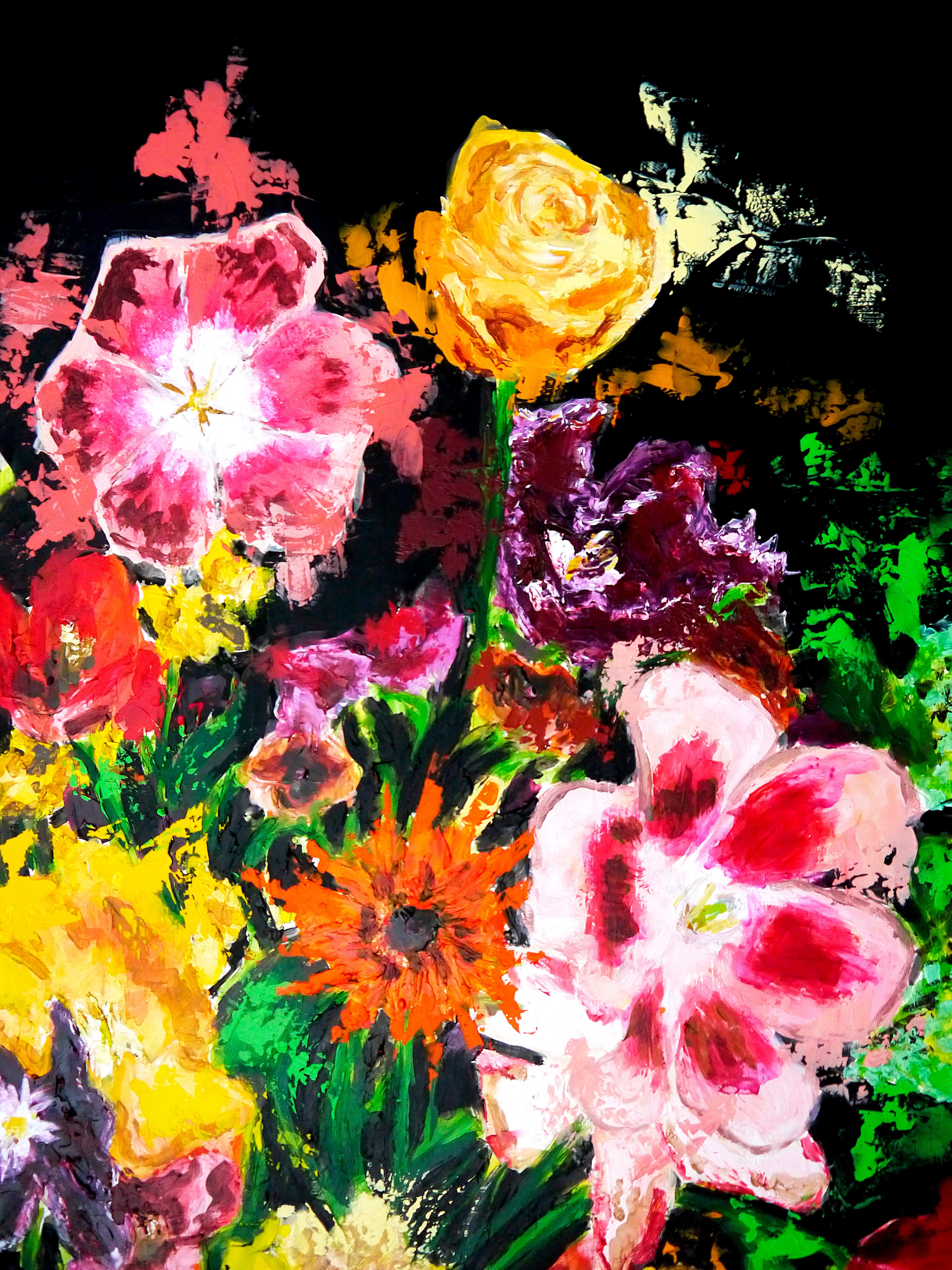 Französische Schulblumen Starwars - Chut les Barbizons! Ölgemälde im Angebot 3