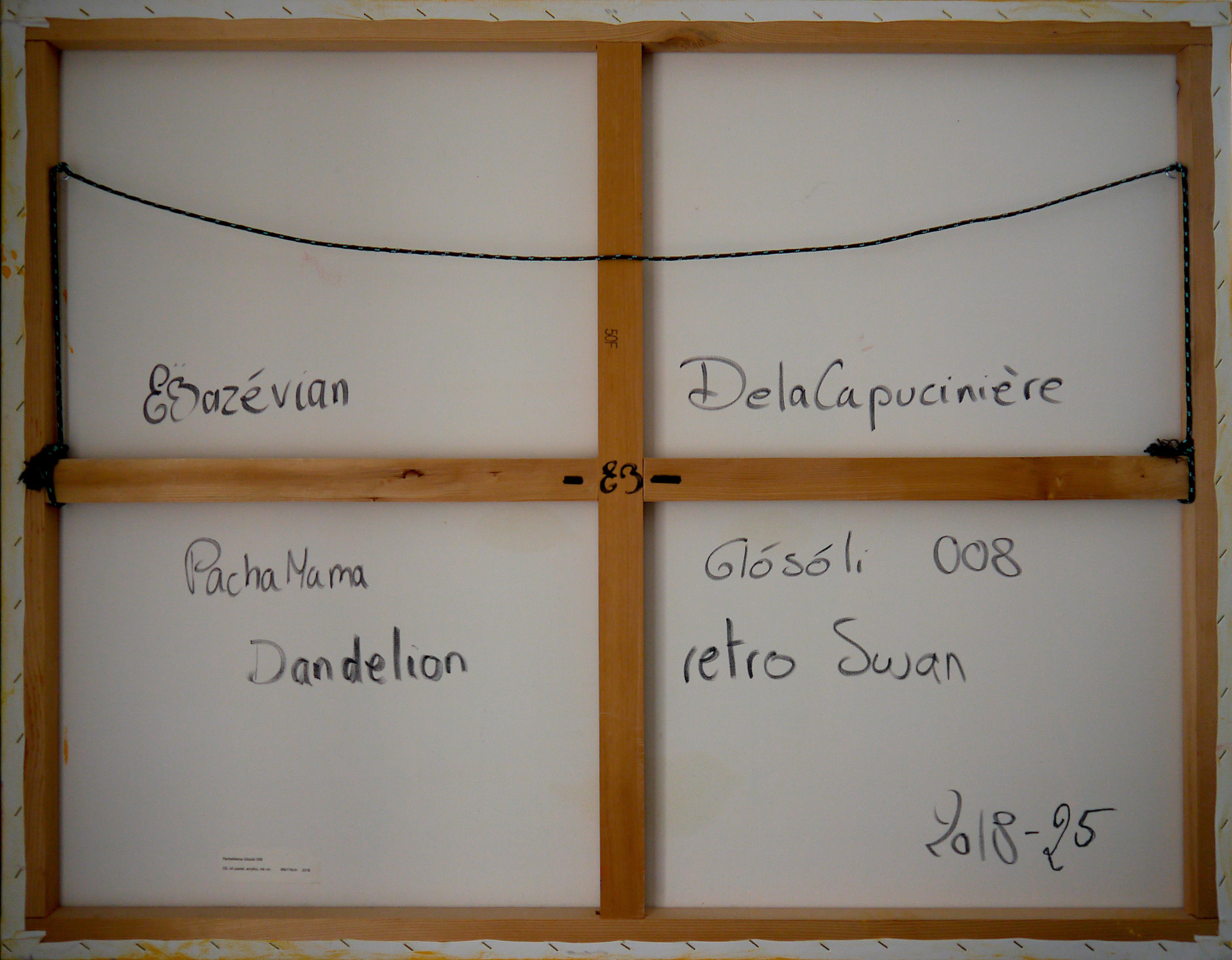 Französische Schule Pachamama Glosoli008 XXL - Chut les Barbizons! Ölgemälde im Angebot 4