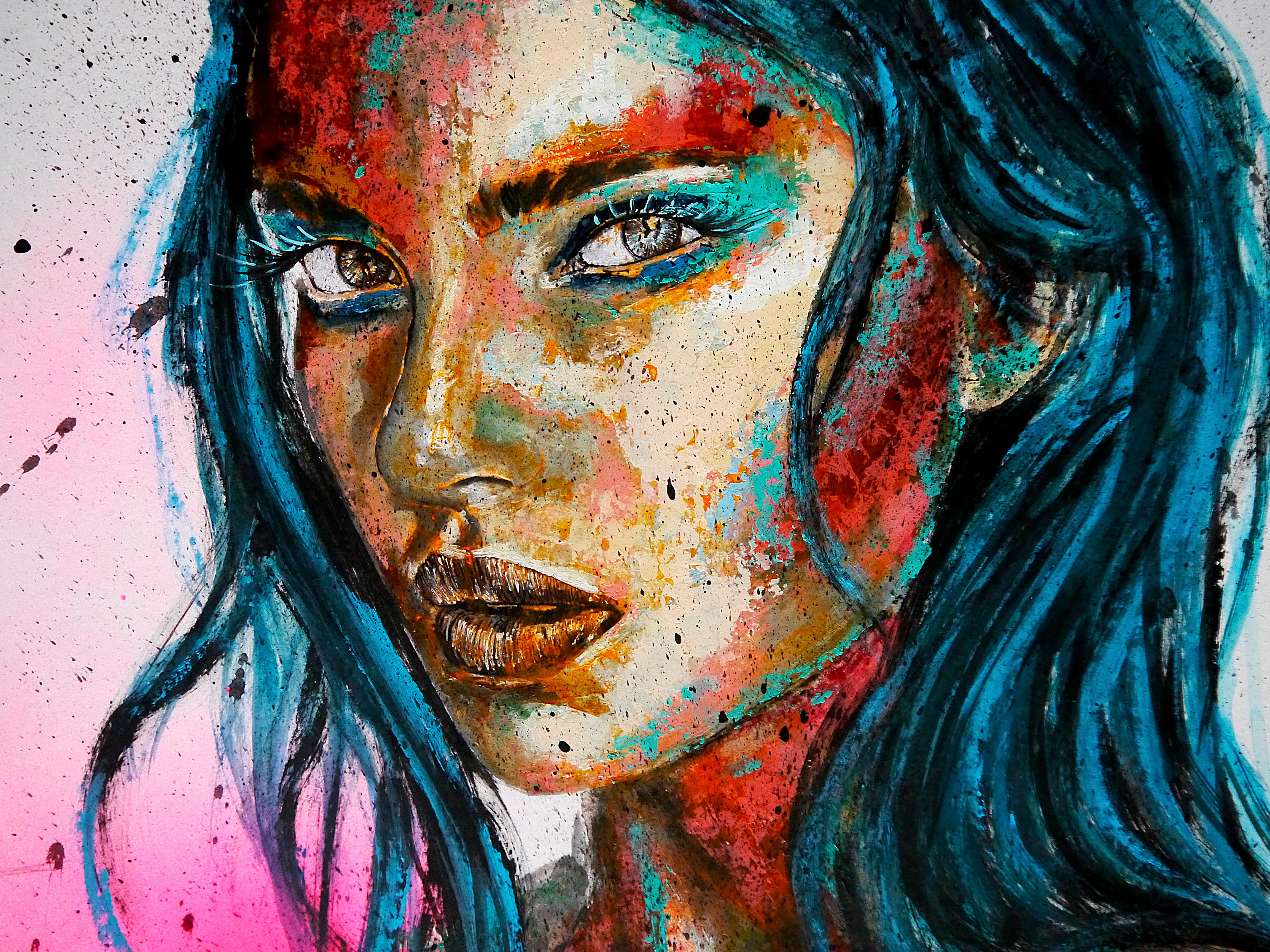 Französische Schulpost Synthetisch 111 - Chut les Barbizons! (Zeitgenössisch), Painting, von bazevian