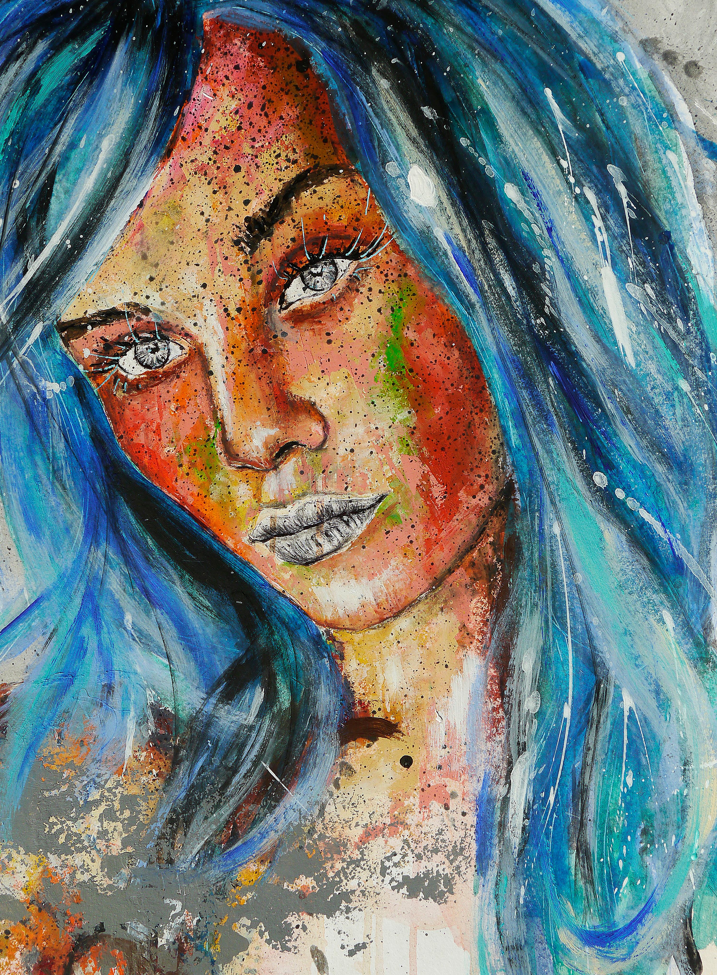 Französische Schulpost Synthetisch 58 Armure mure Chut les Barbizons! – Painting von bazevian