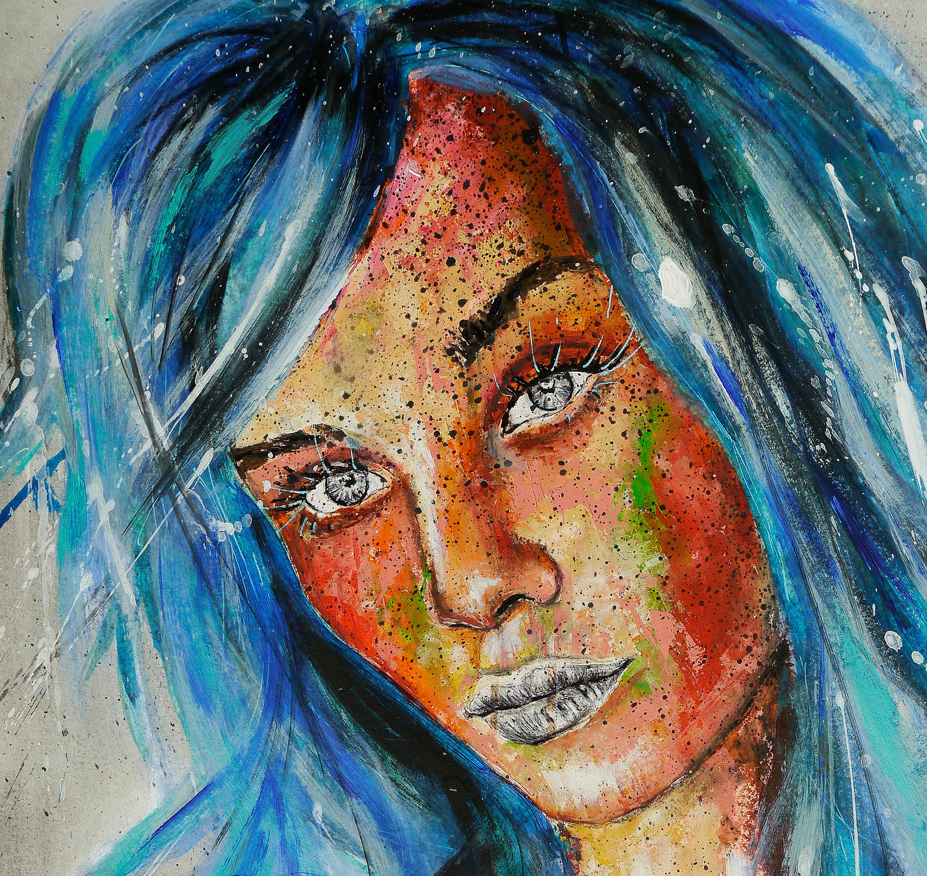 Französische Schulpost Synthetisch 58 Armure mure Chut les Barbizons! (Zeitgenössisch), Painting, von bazevian