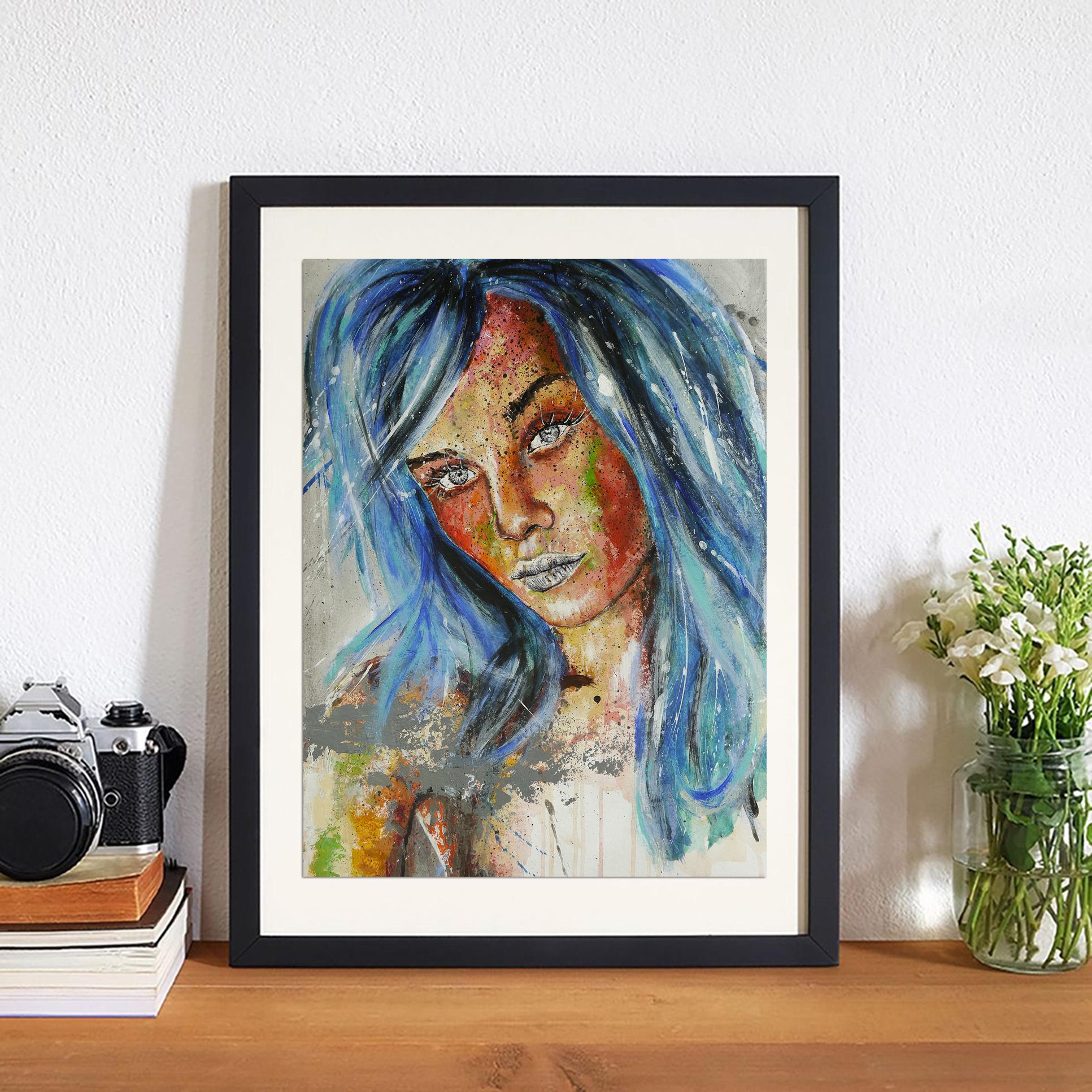 Porträt PS 58 Armure mure

Dieses eindrucksvolle Porträt fesselt den Betrachter durch sein dynamisches Zusammenspiel von Leuchtkraft und Textur. Im Mittelpunkt der Komposition steht eine scharf profilierte Figur, deren nach oben gerichteter Blick