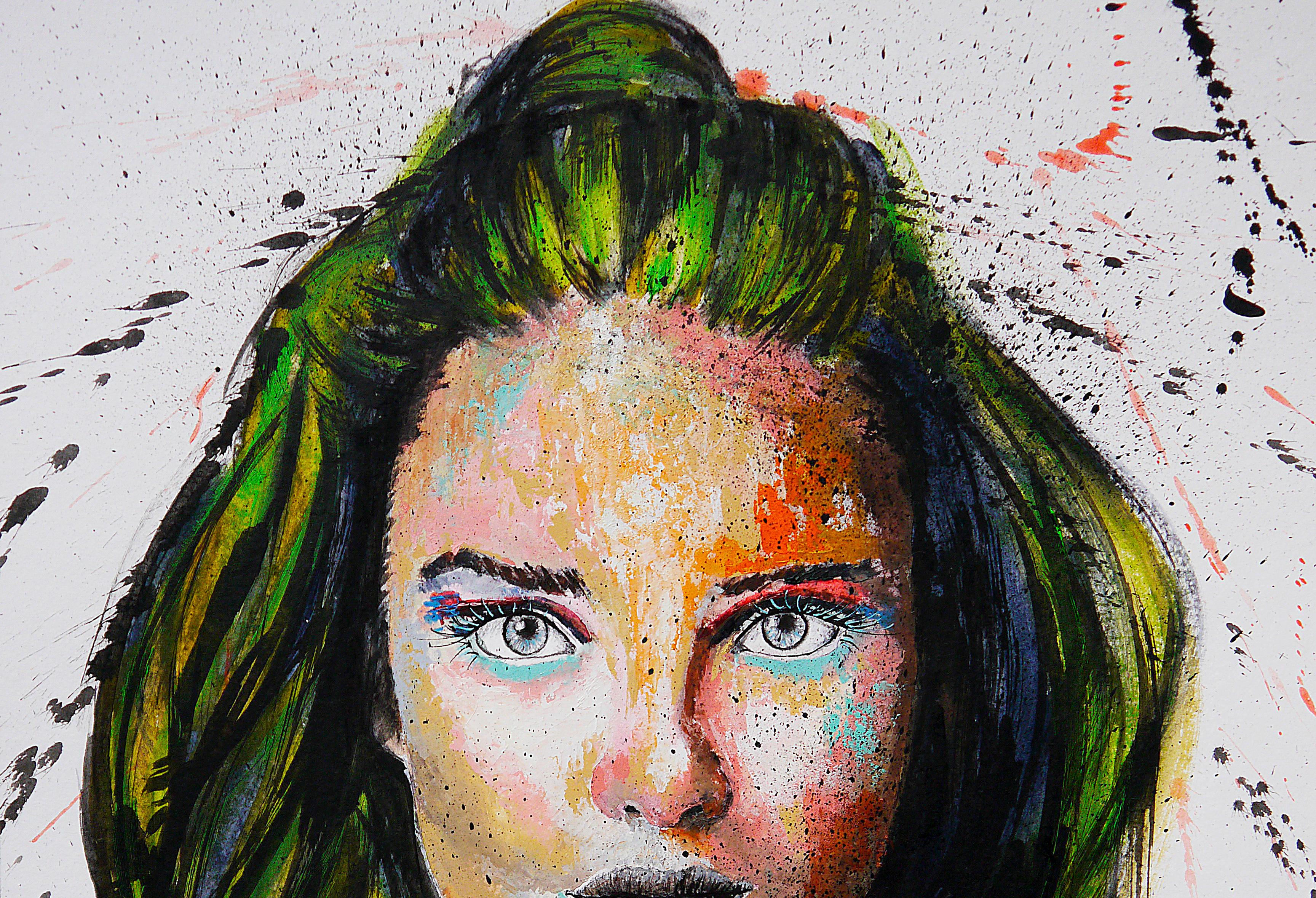 Französische Schulpost Synthetisch 88 Chut les Barbizons! – Painting von bazevian