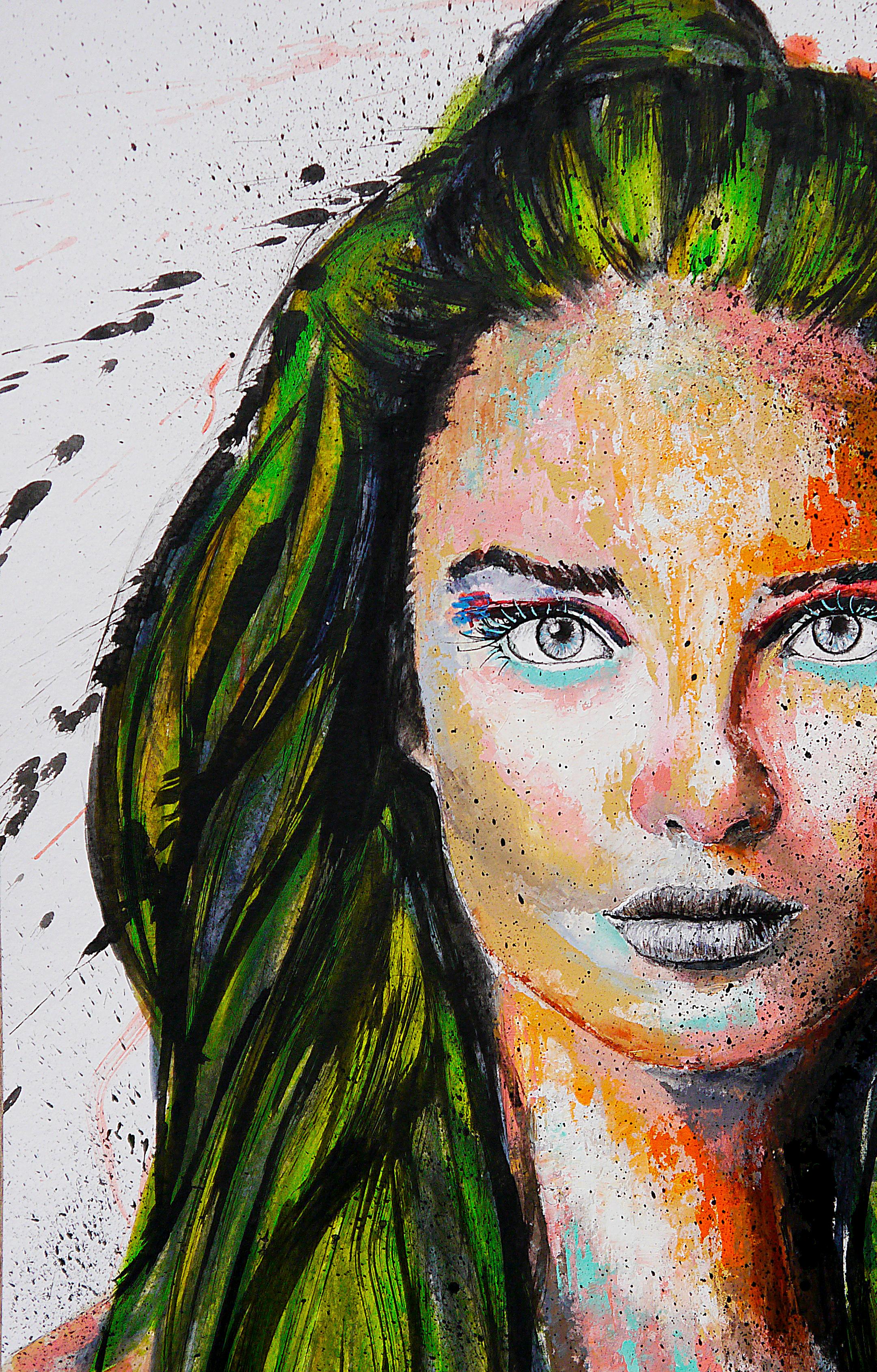 Französische Schulpost Synthetisch 88 Chut les Barbizons! (Zeitgenössisch), Painting, von bazevian